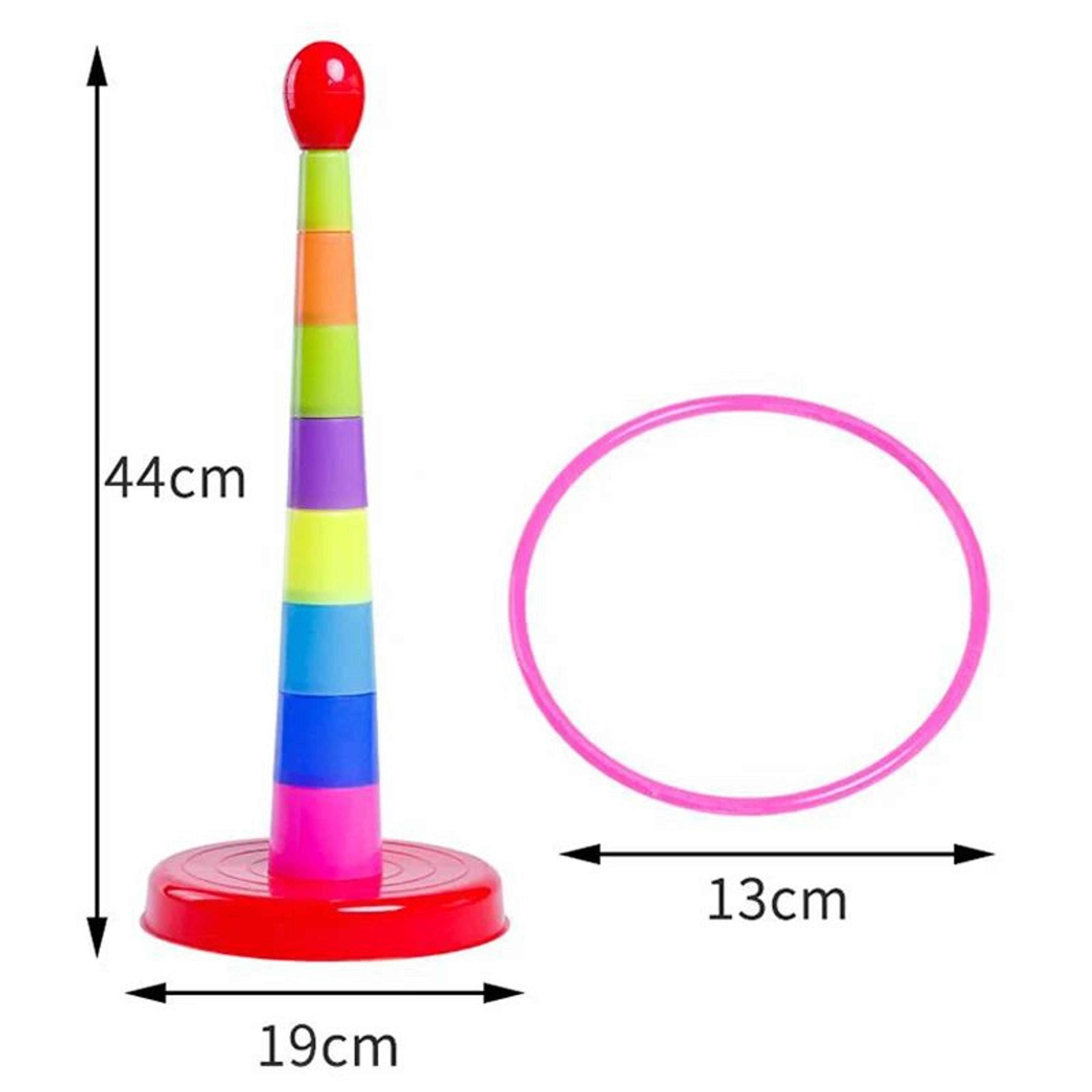 Kids Throw Circle Game Ferrule Stacked Toy Set 2