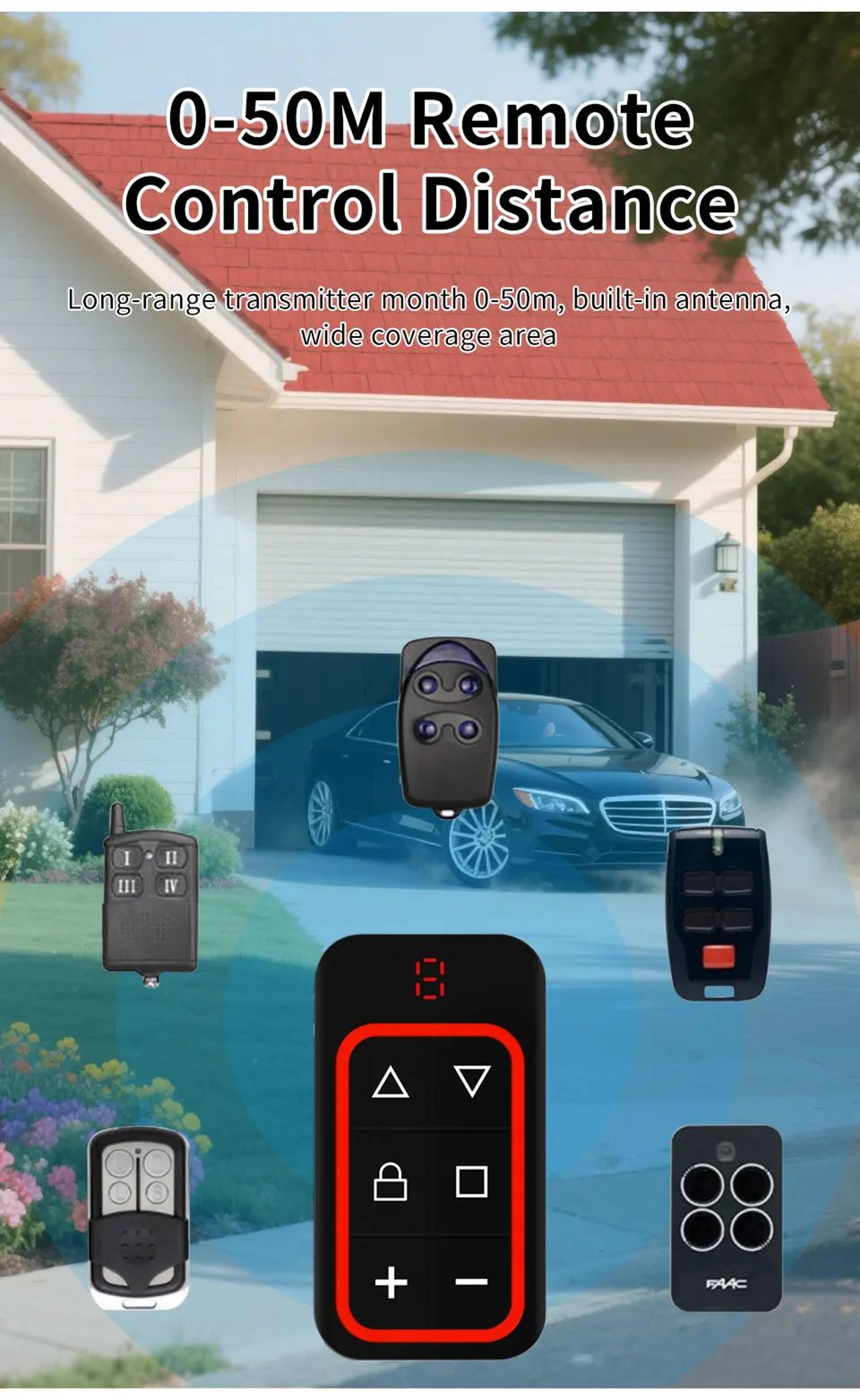 Universal Garage Door Remote Control Duplicator 8Channel MultiFrequency 8