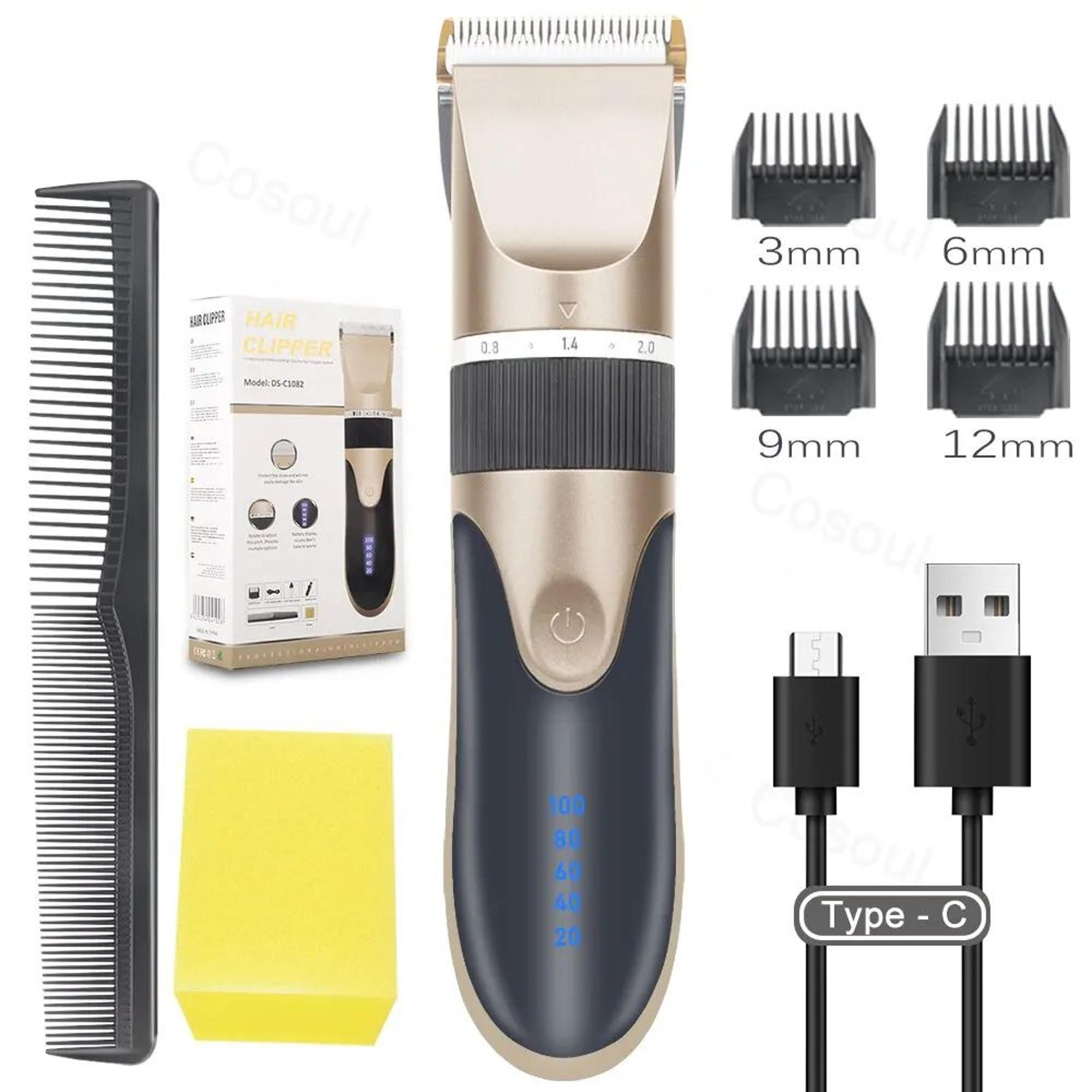 Professional Cordless Rechargeable Hair Clipper  Trimmer 7