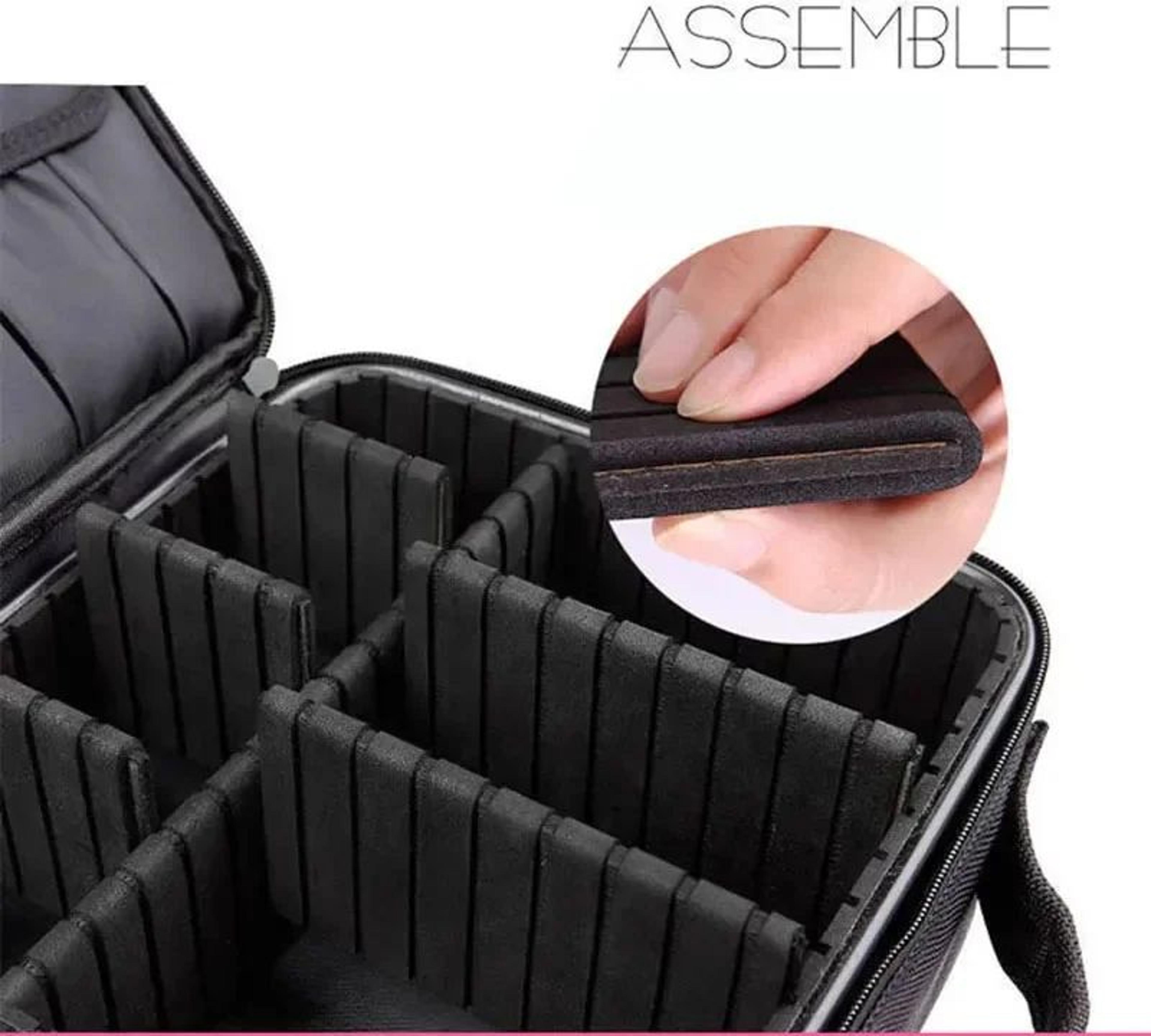 Large Waterproof Travel Makeup Bag With Brush Storage 6