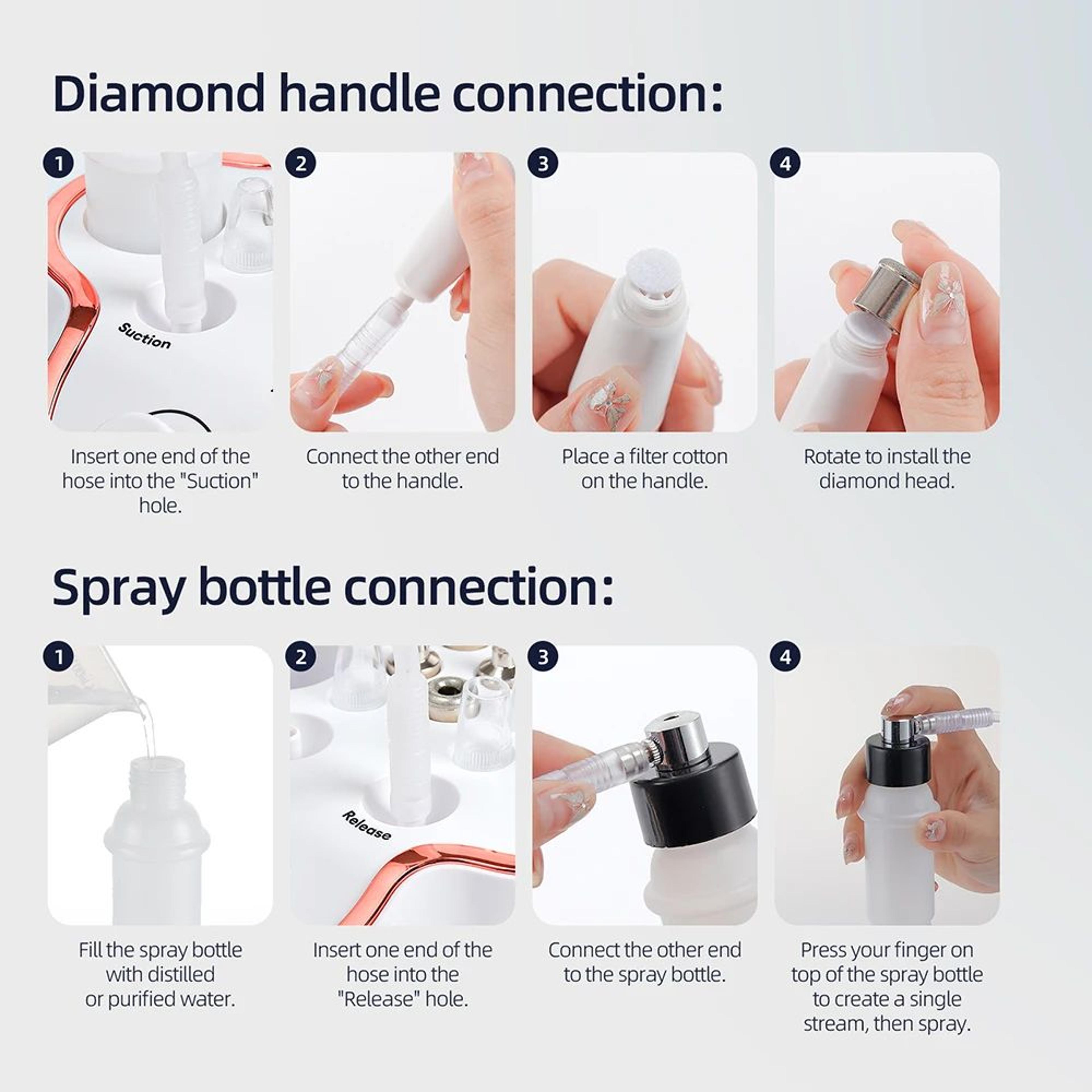 Professional Diamond Microdermabrasion Machine For Deep Facial Cleaning 5