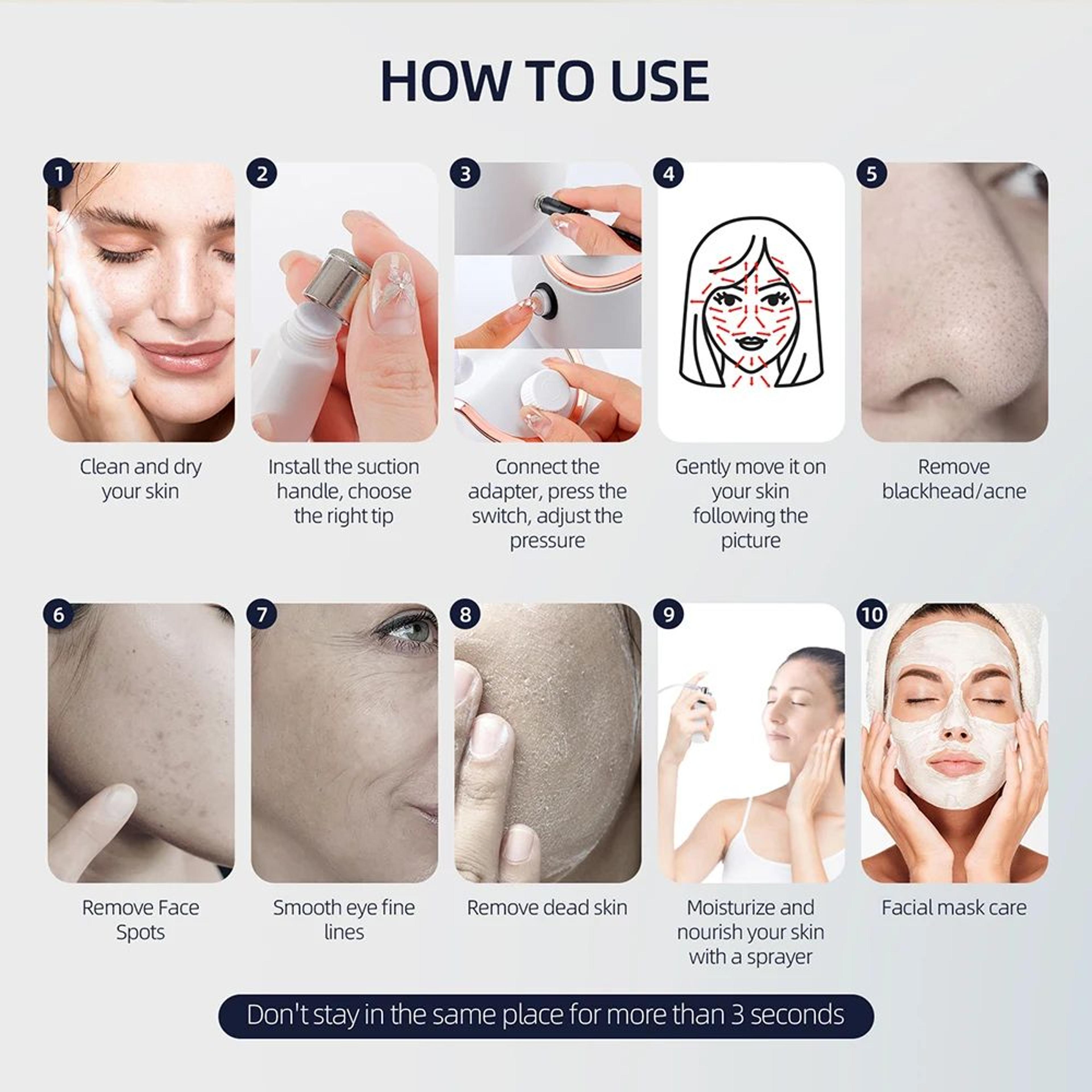 Professional Diamond Microdermabrasion Machine For Deep Facial Cleaning 10