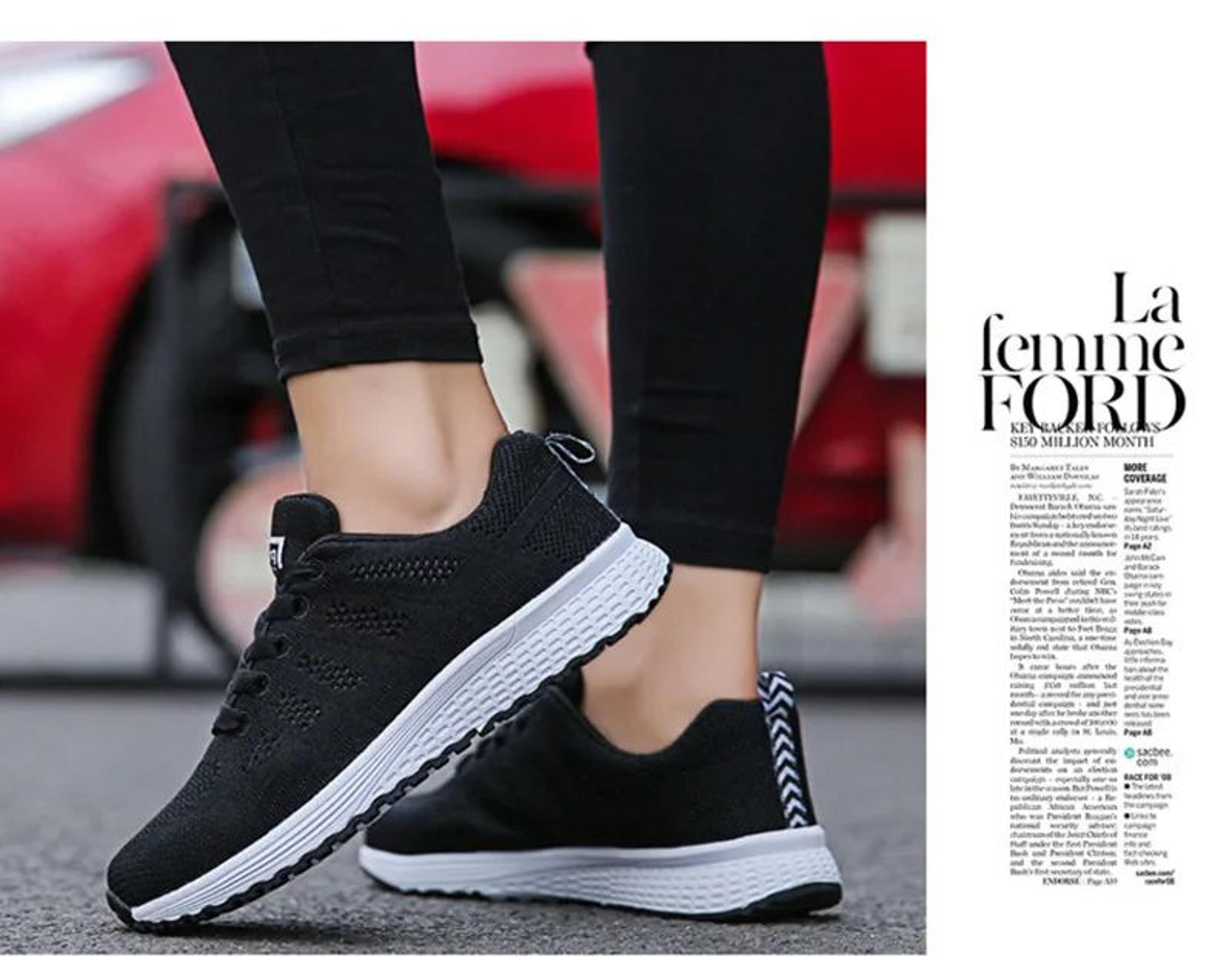 Women Breathable Mesh Walking Sneakers 7