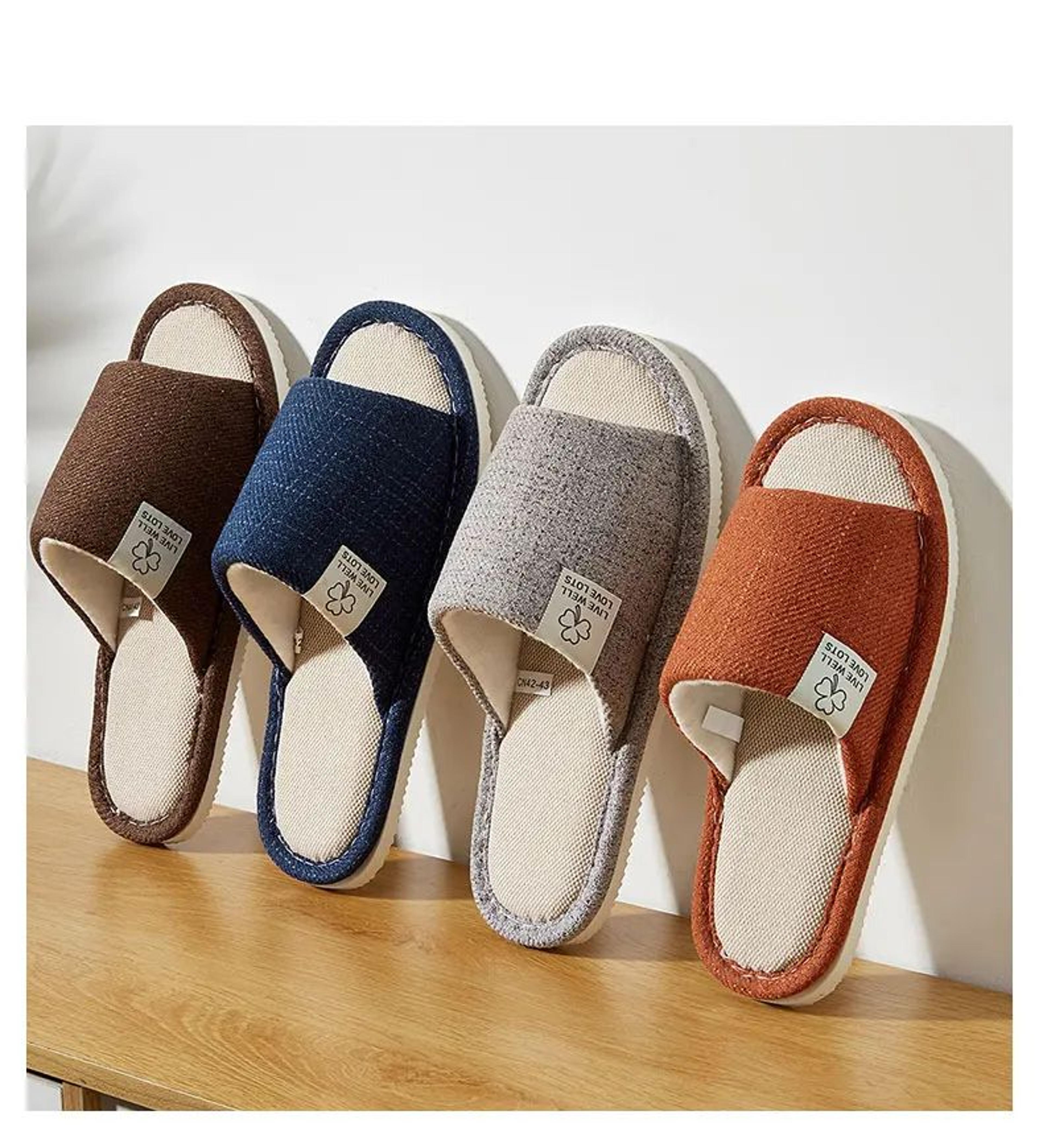Breathable Linen Home Slippers 9
