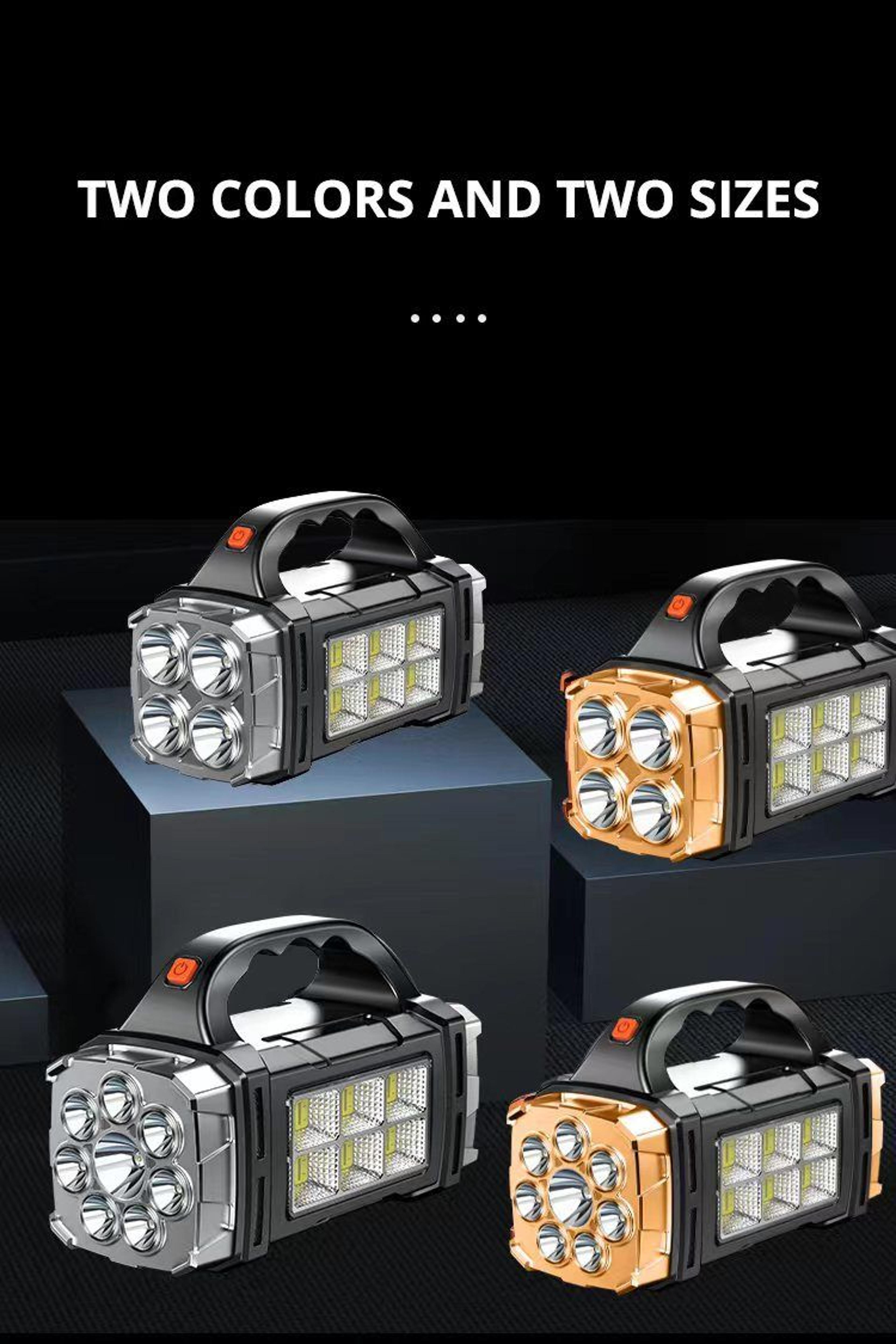 Rechargeable Solar LED Flashlight Work Light 16