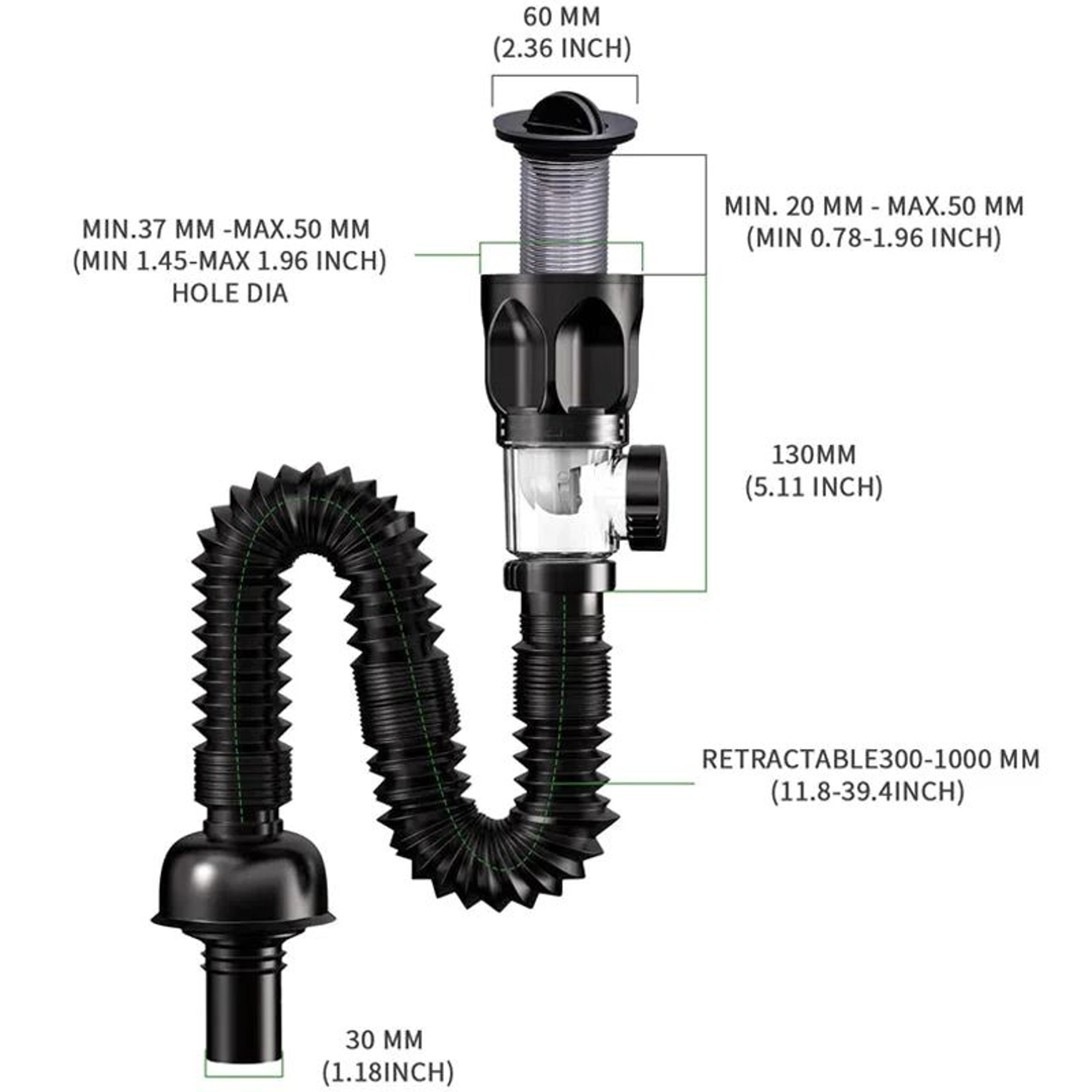 Anti Odor Sink Drain Pipe Filter Set 4