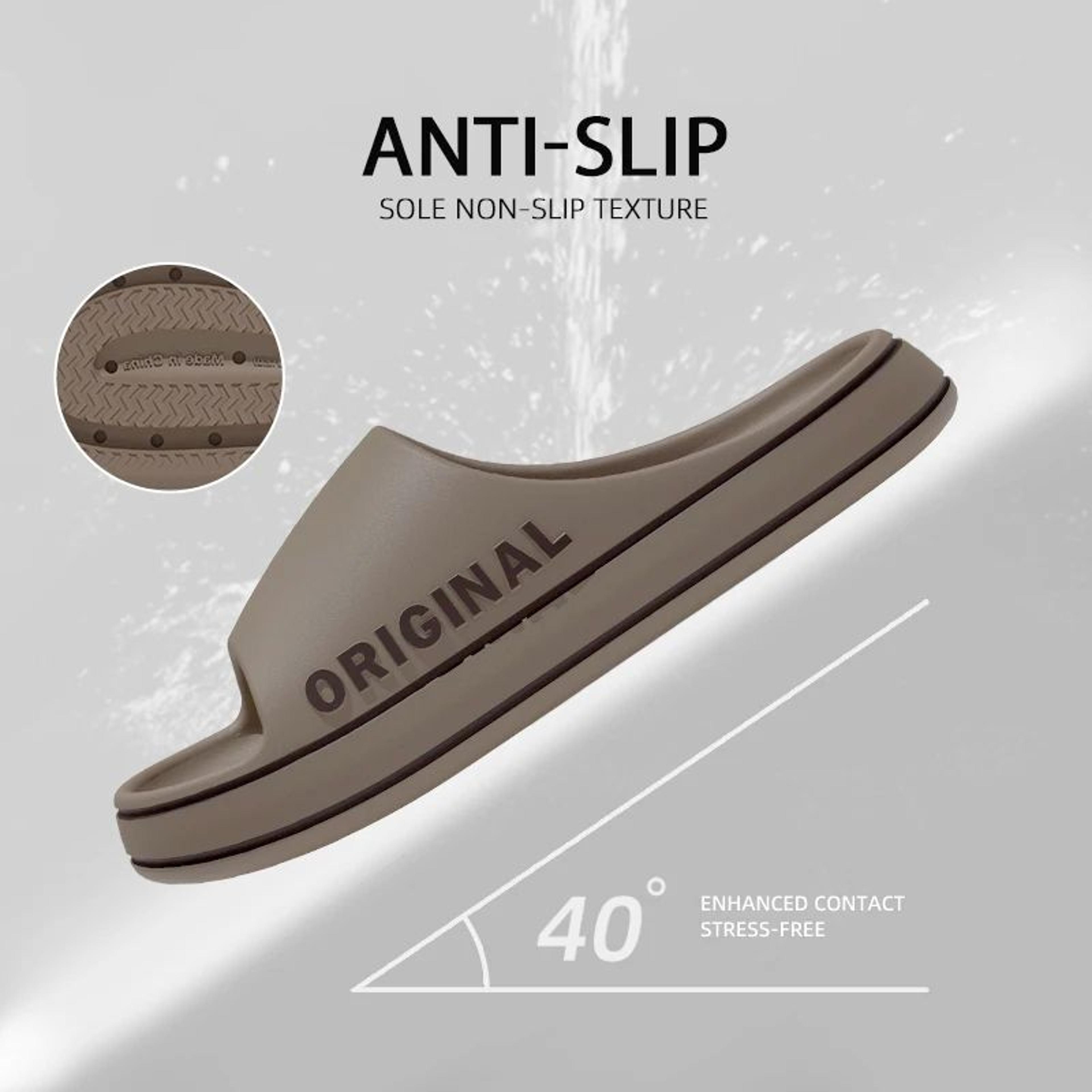 Unisex Letter Print Summer Slide Slippers 3