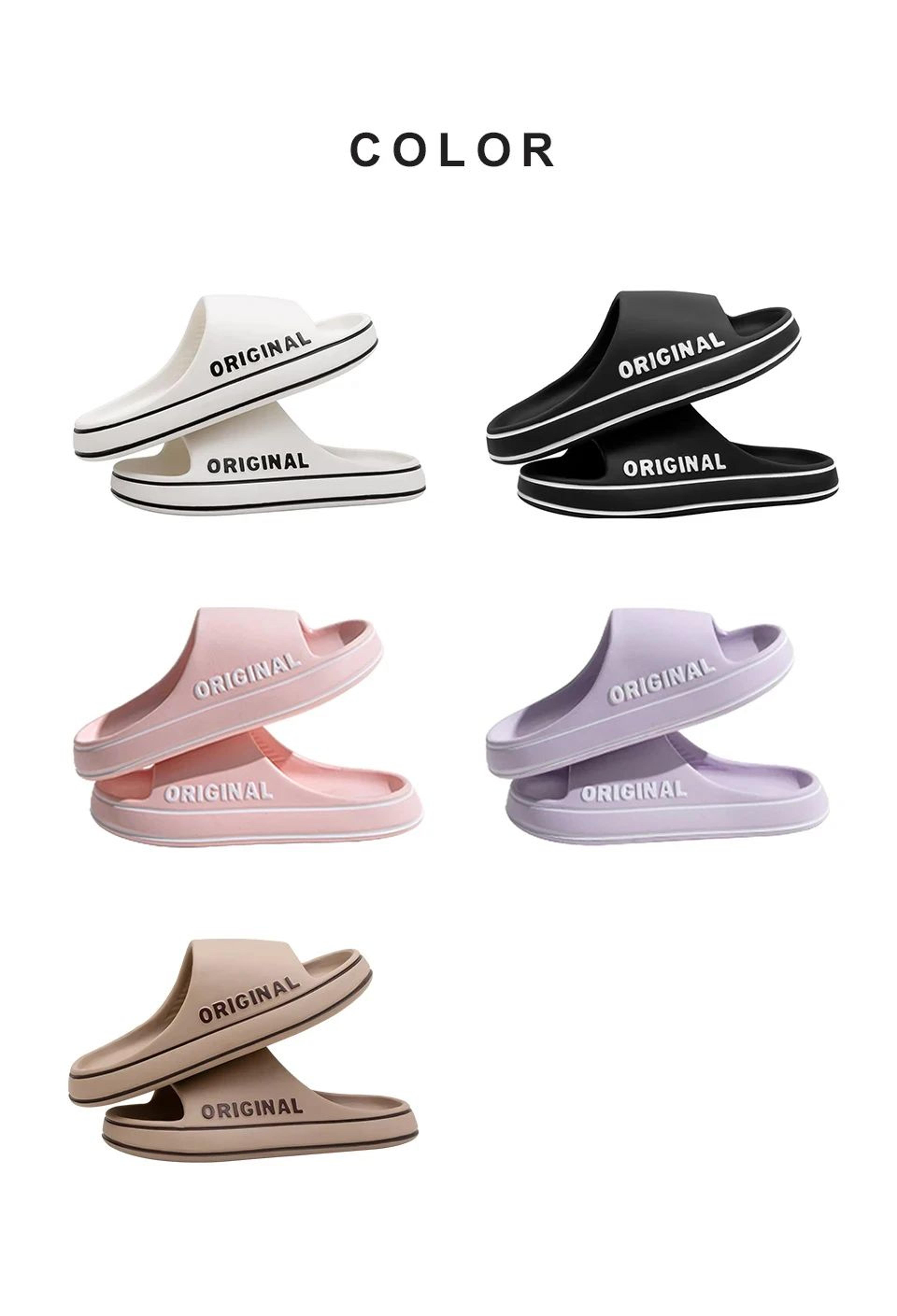 Unisex Letter Print Summer Slide Slippers 9