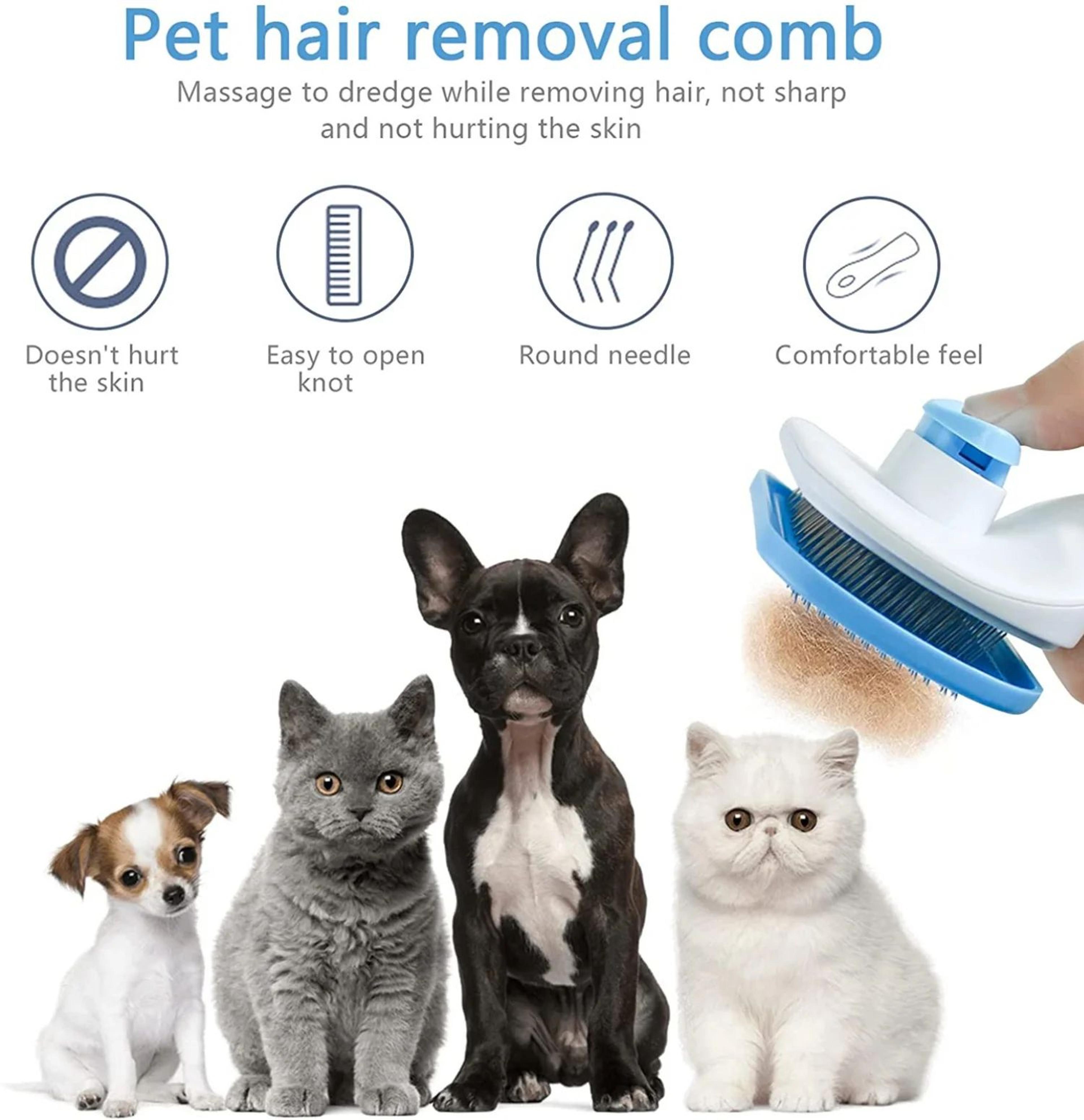 Pet Hair Remover Grooming Brush 7