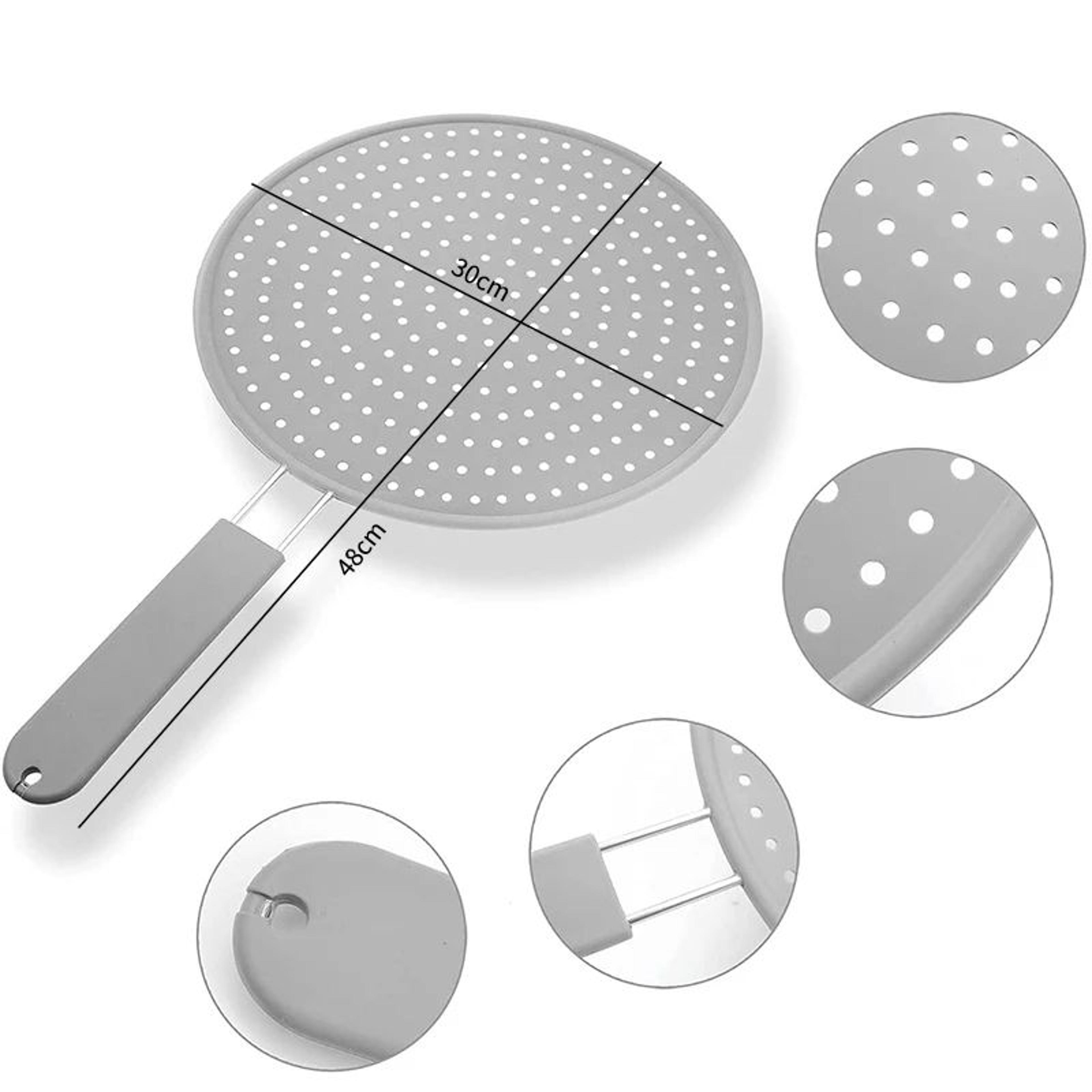 Silicone Splatter Screen With Handle 4