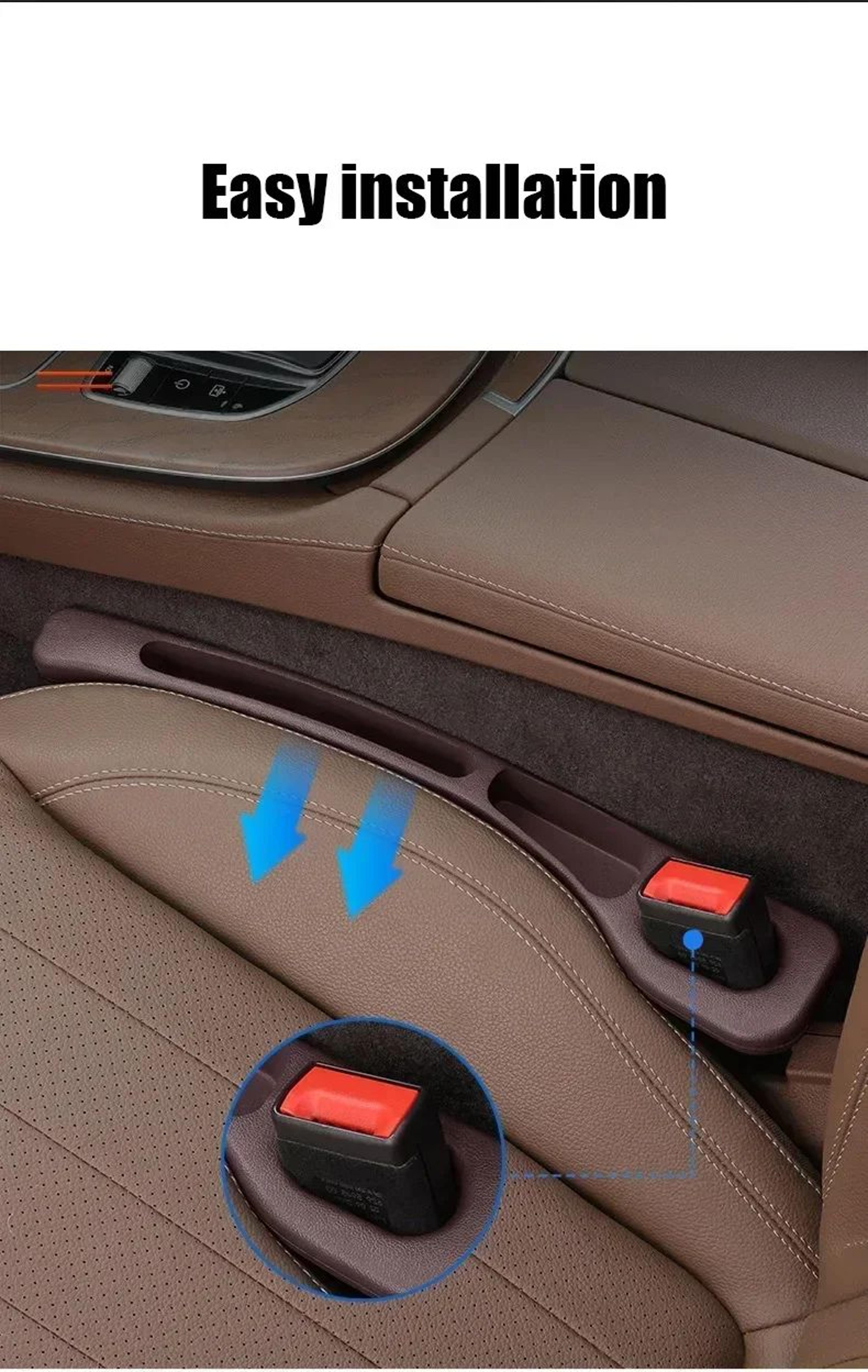 Car Seat Gap Filler Organizer Set 8