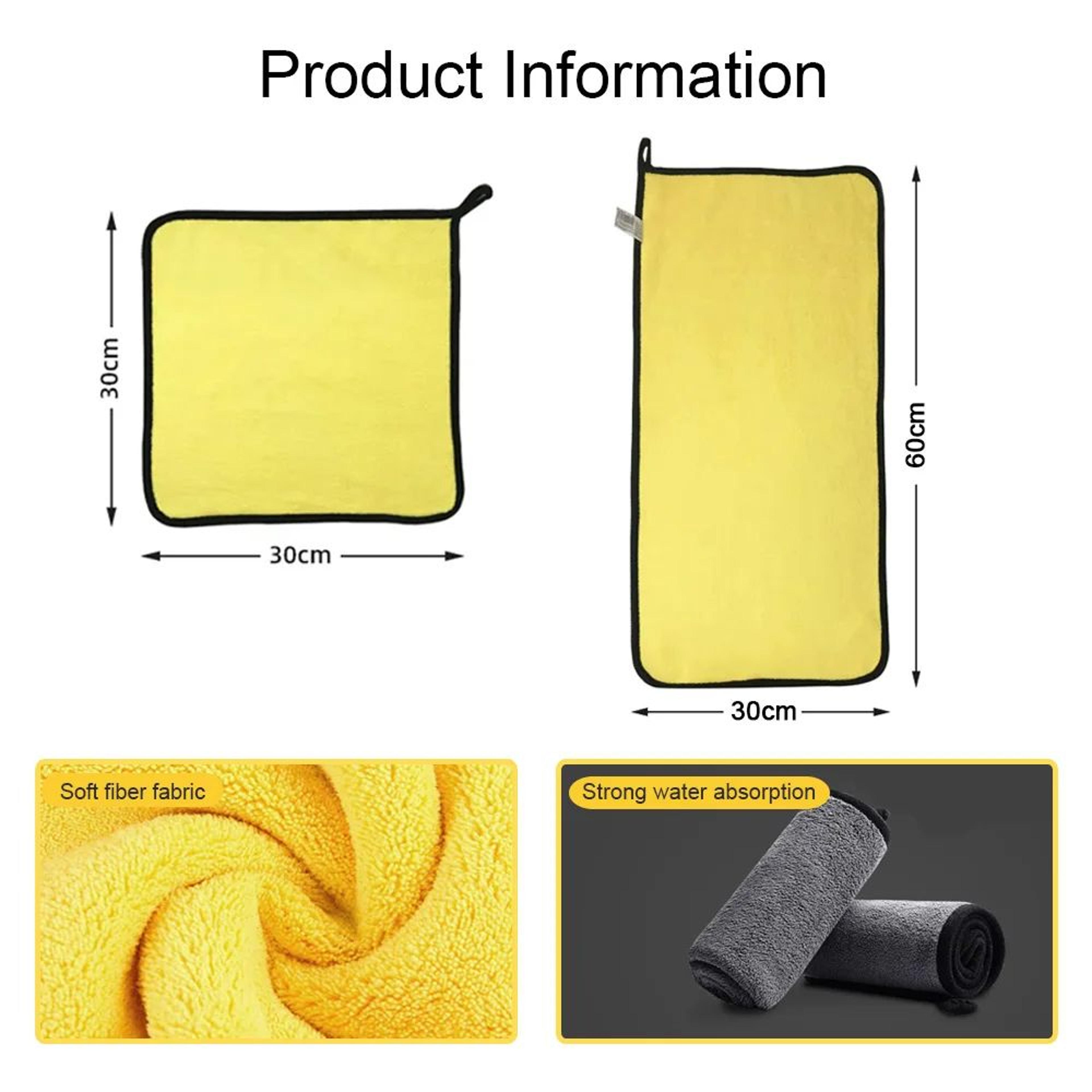 Microfiber Car Cleaning Cloth Towel Set 5