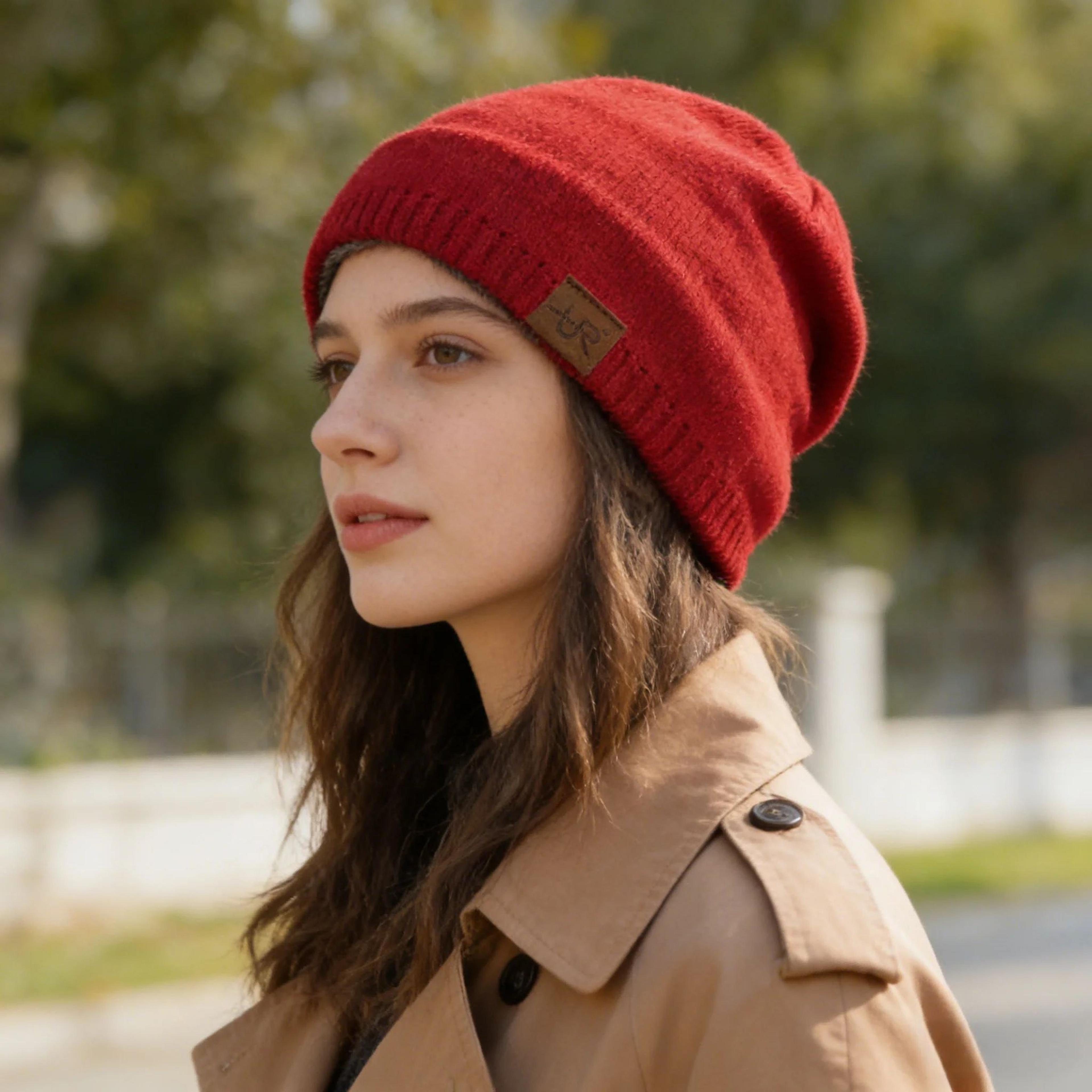 Fur Lined Knitted Winter Beanie For Men And Women 11