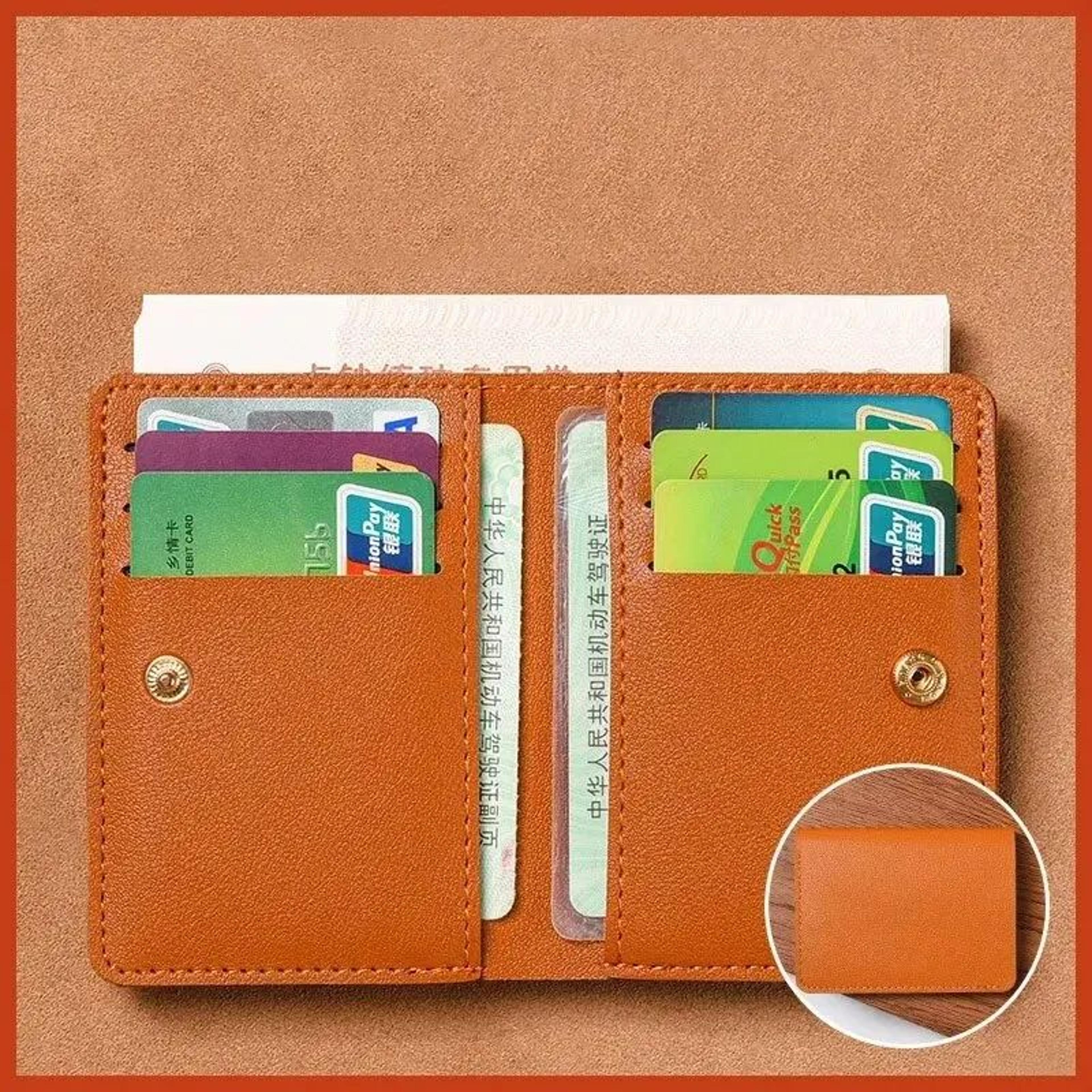 Slim PU Leather Wallet 12