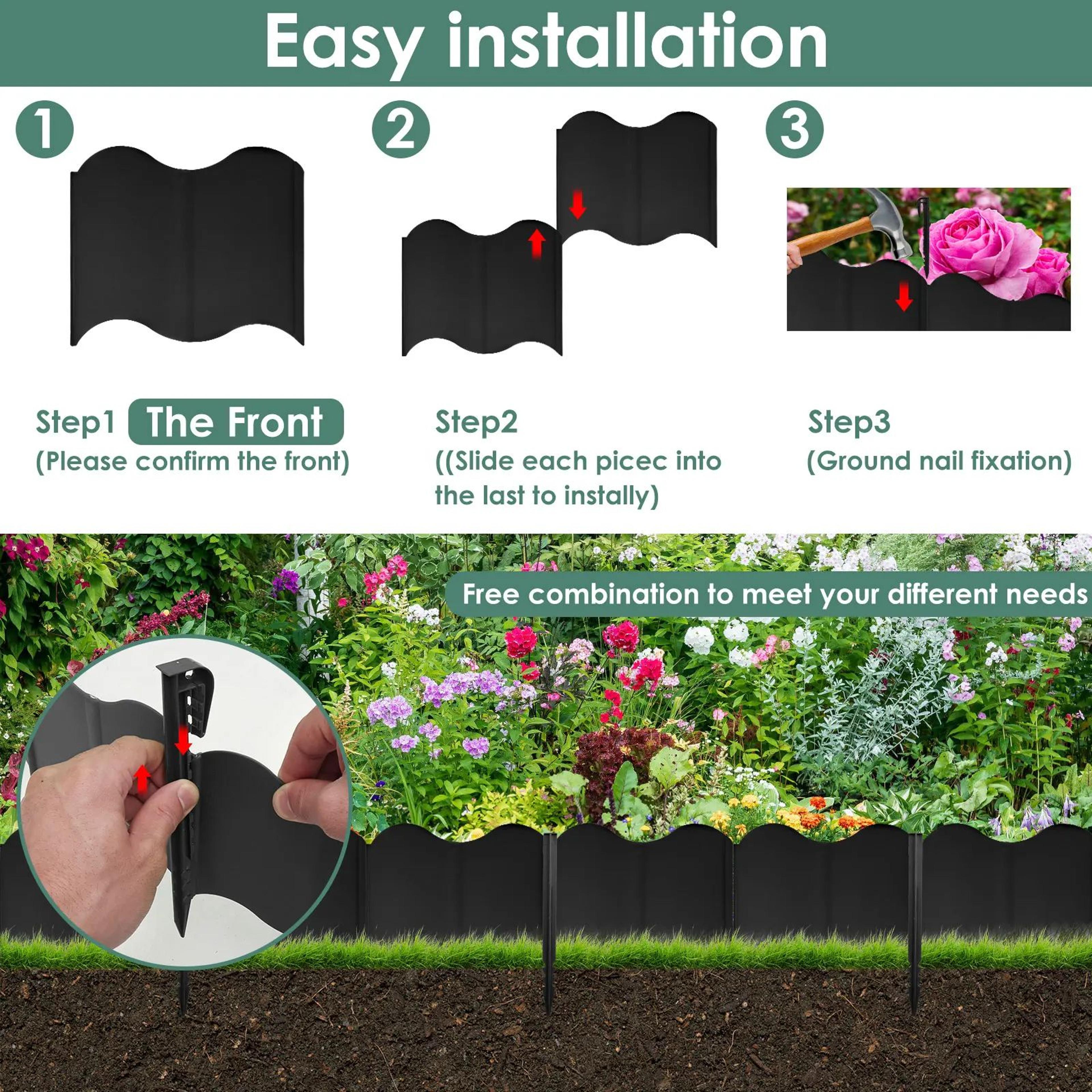 Garden Lawn Edging Fence Border 2