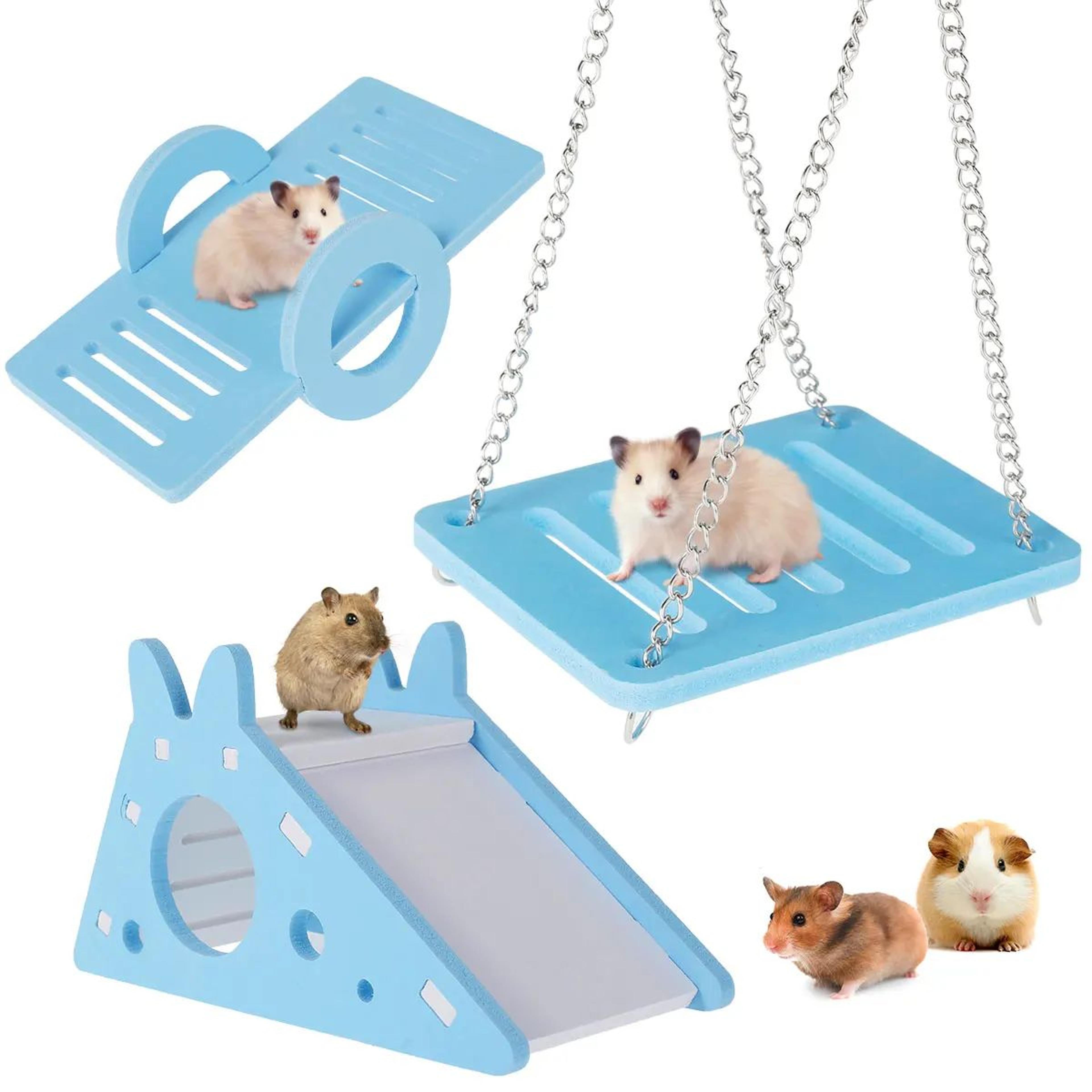 Natural Wooden Small Pet Chew Toy Set 12