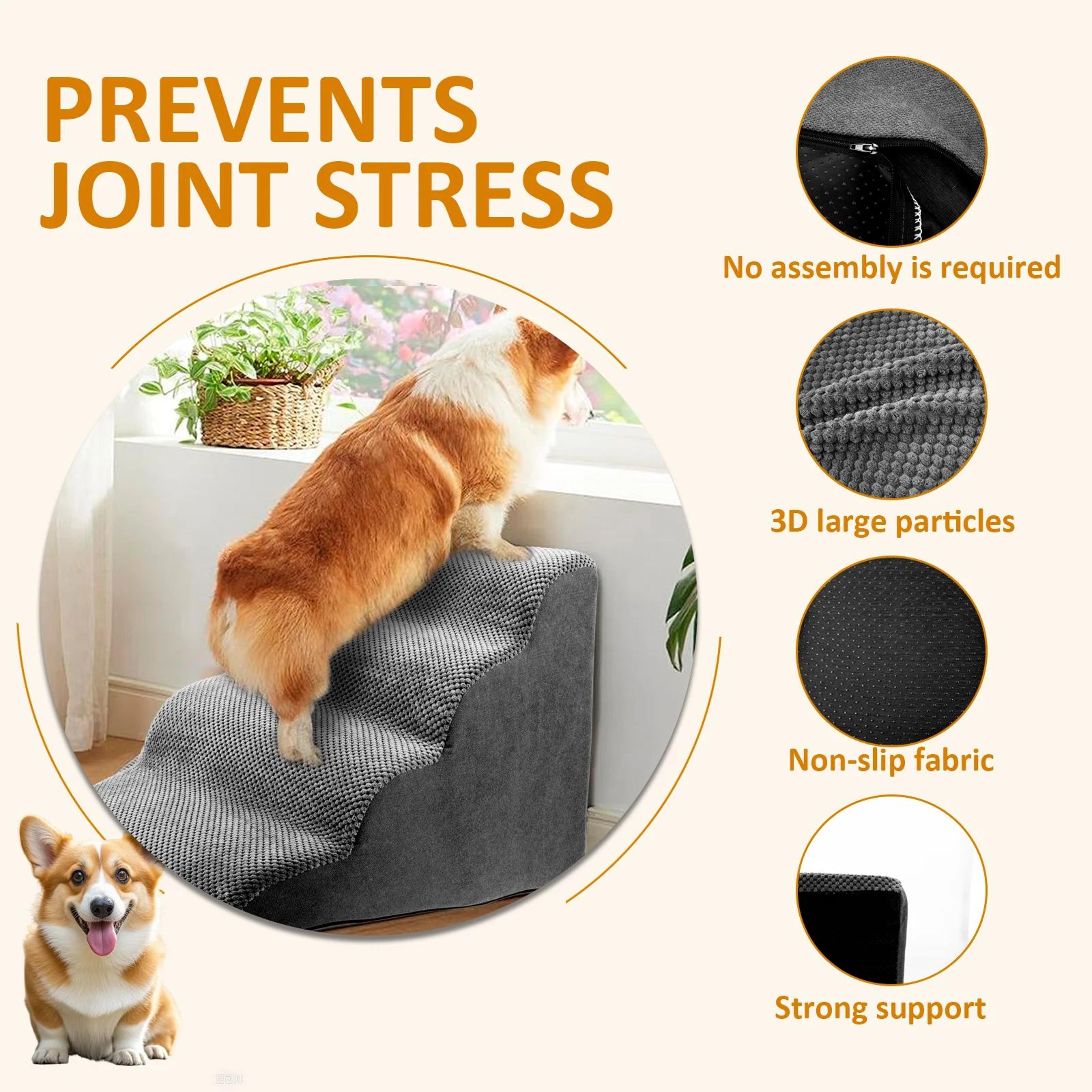 Curved Pet Stairs For Beds And Sofas 3
