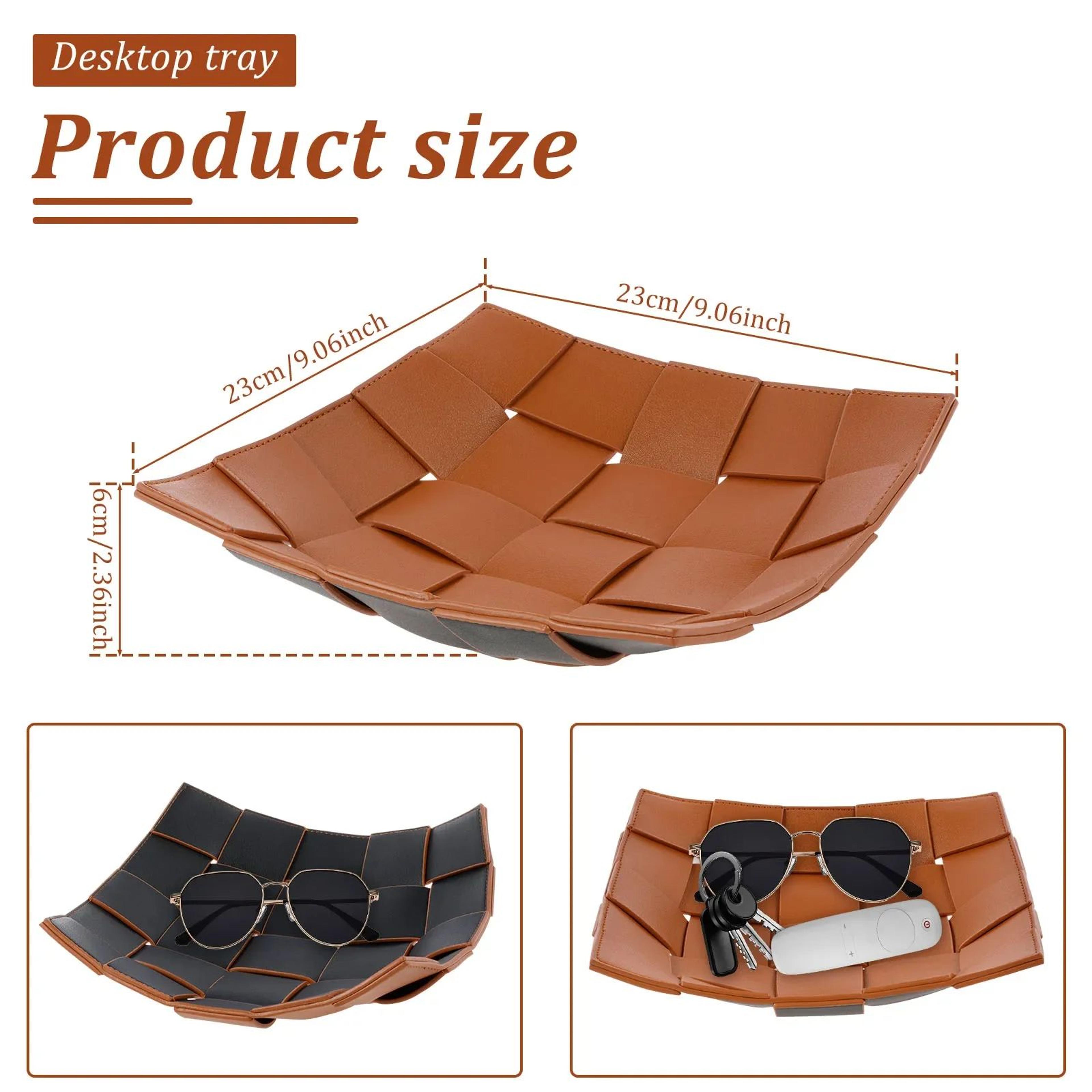 PU Leather Valet Tray Organizer 5