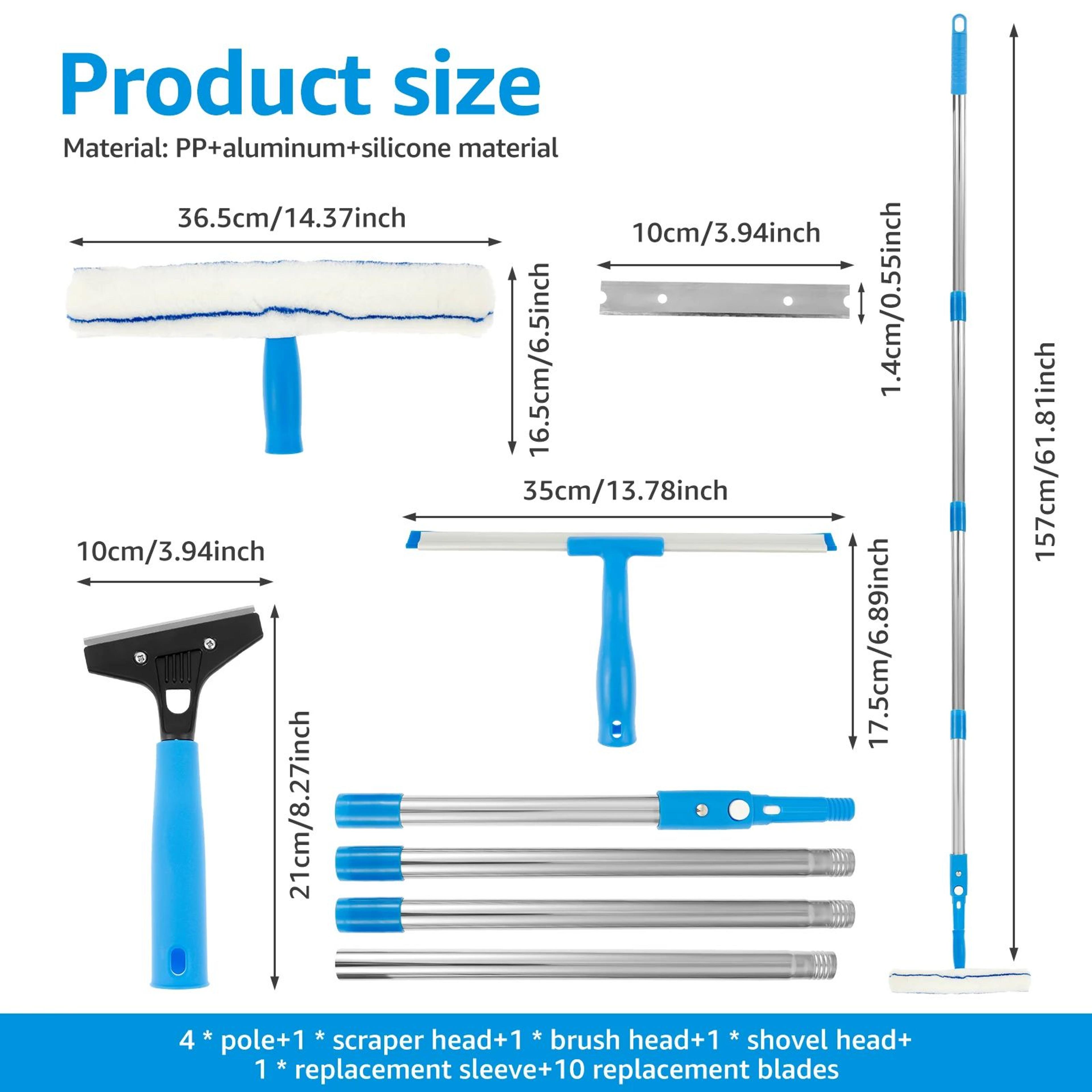 Extendable Window Cleaning Squeegee Kit 5