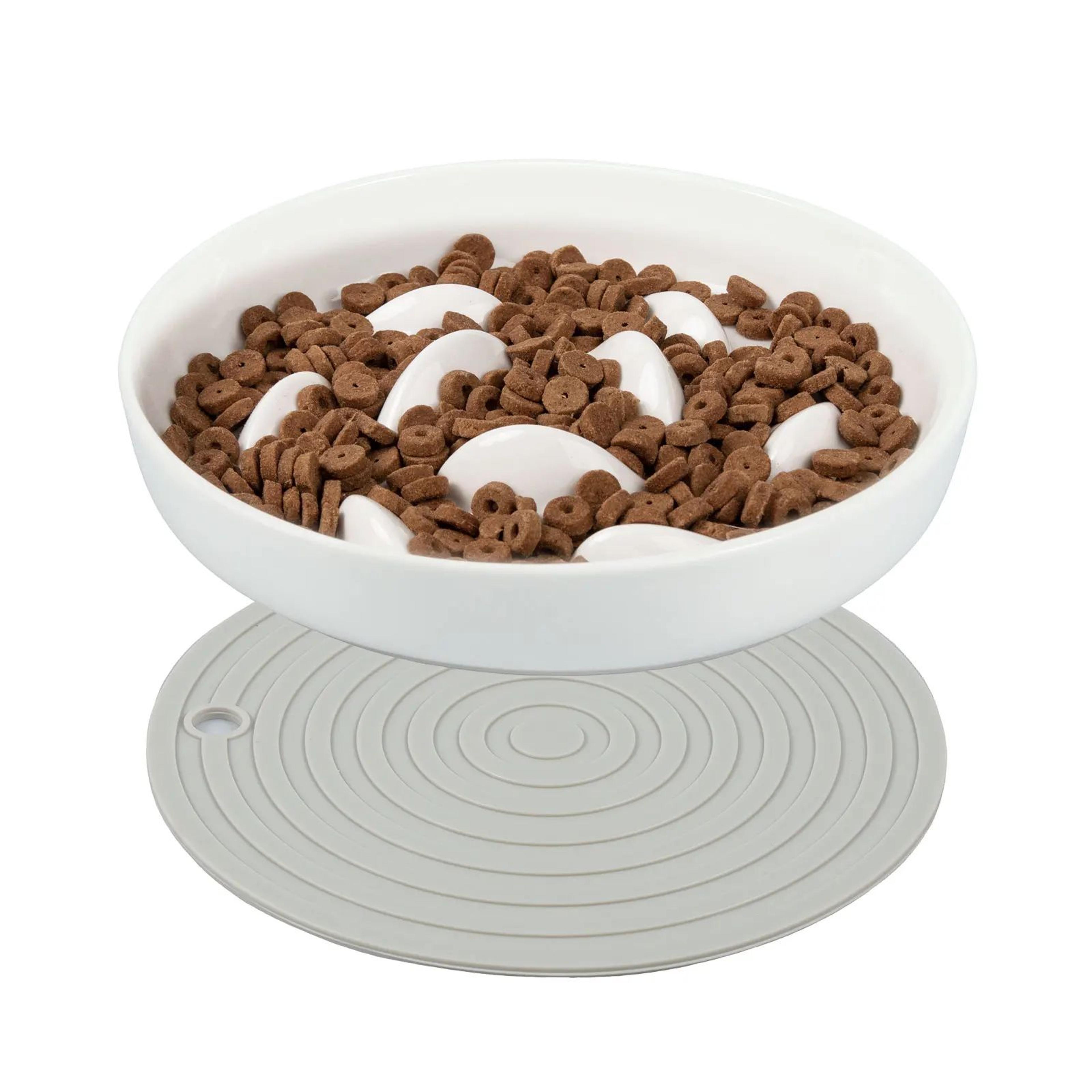 Cat Slow Feeder Ceramic Bowl 12