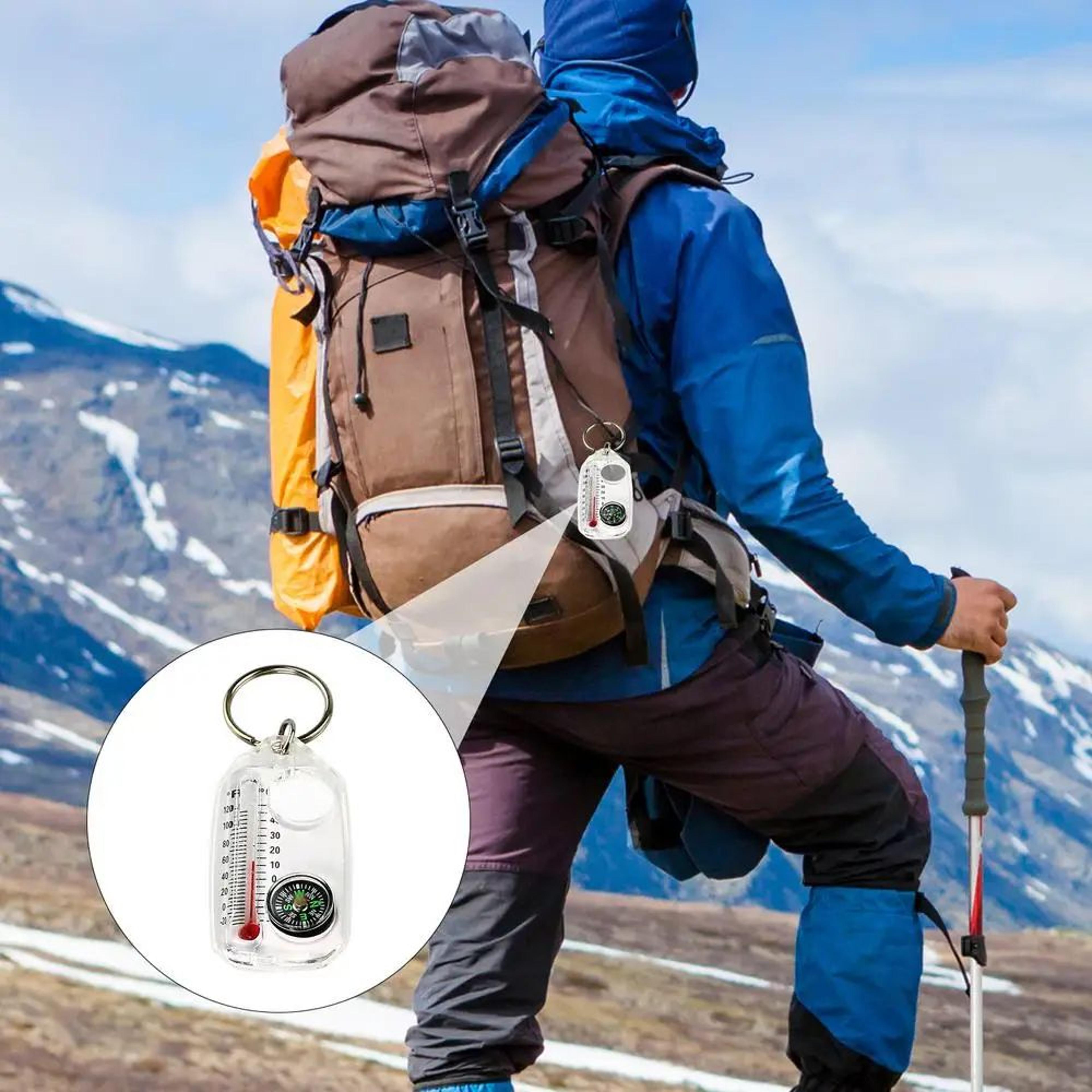 Mini Keychain Compass Thermometer 8