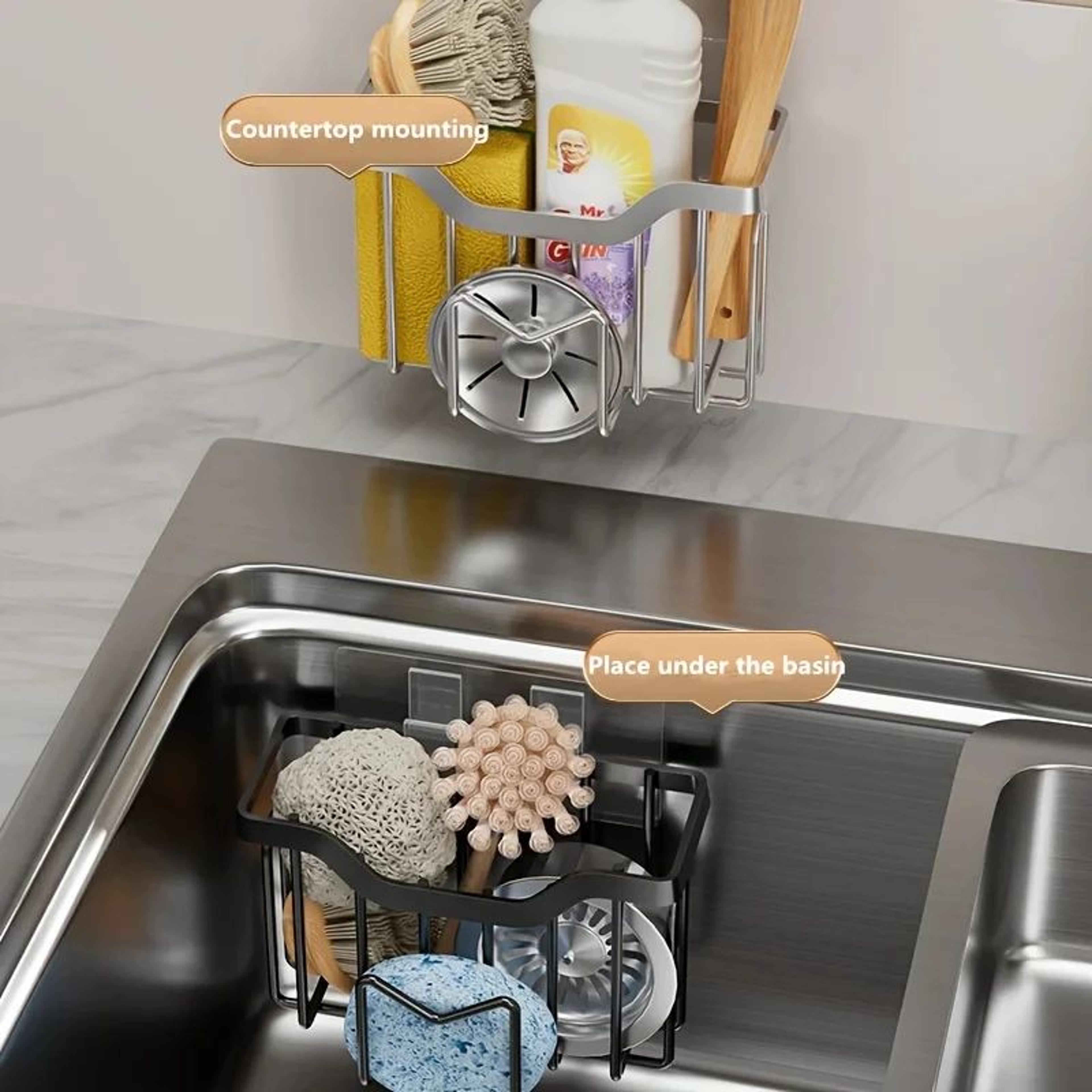 Stainless Steel Sink Sponge Holder 3