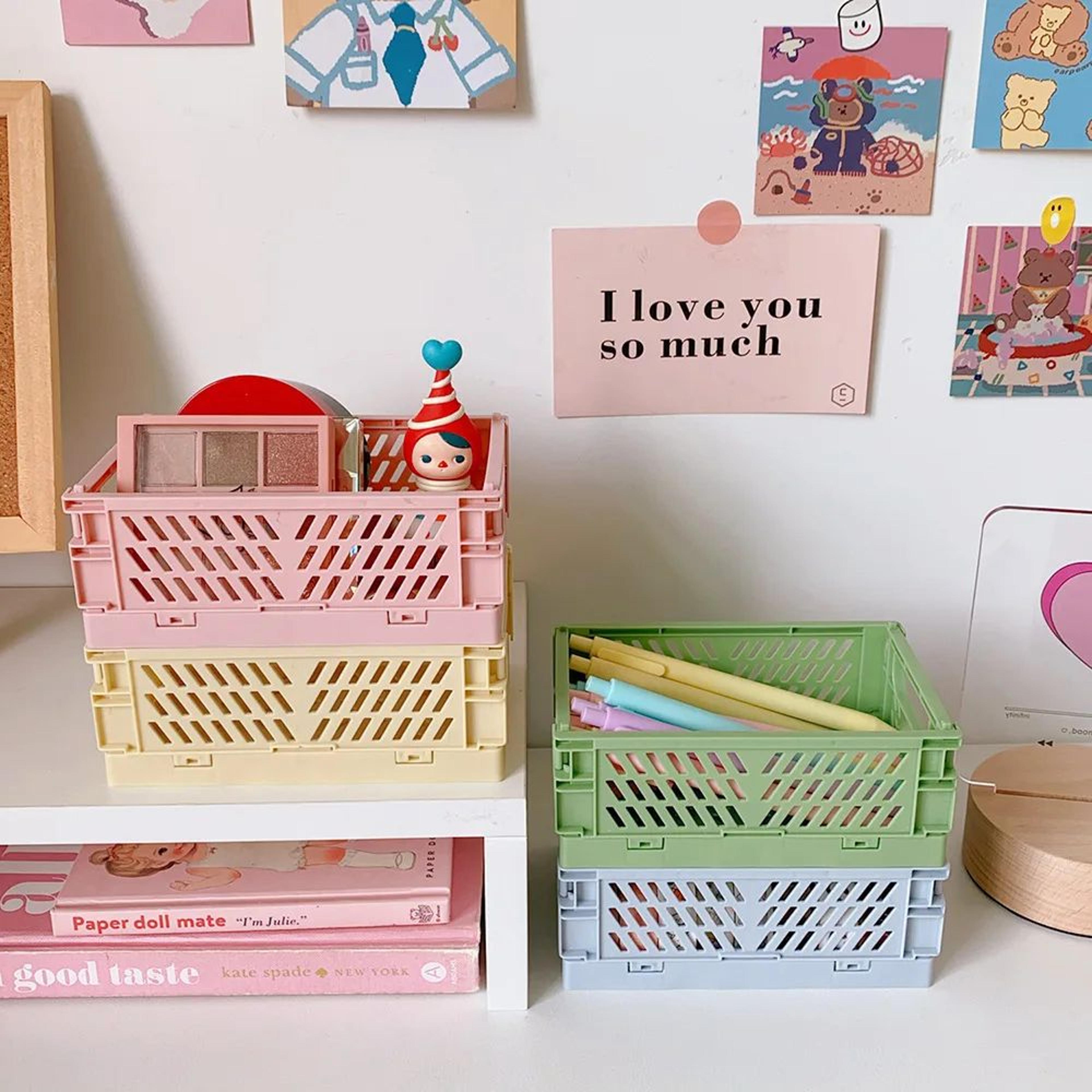 Mrpaper Stackable Foldable Plastic Stationery Holder Set 1