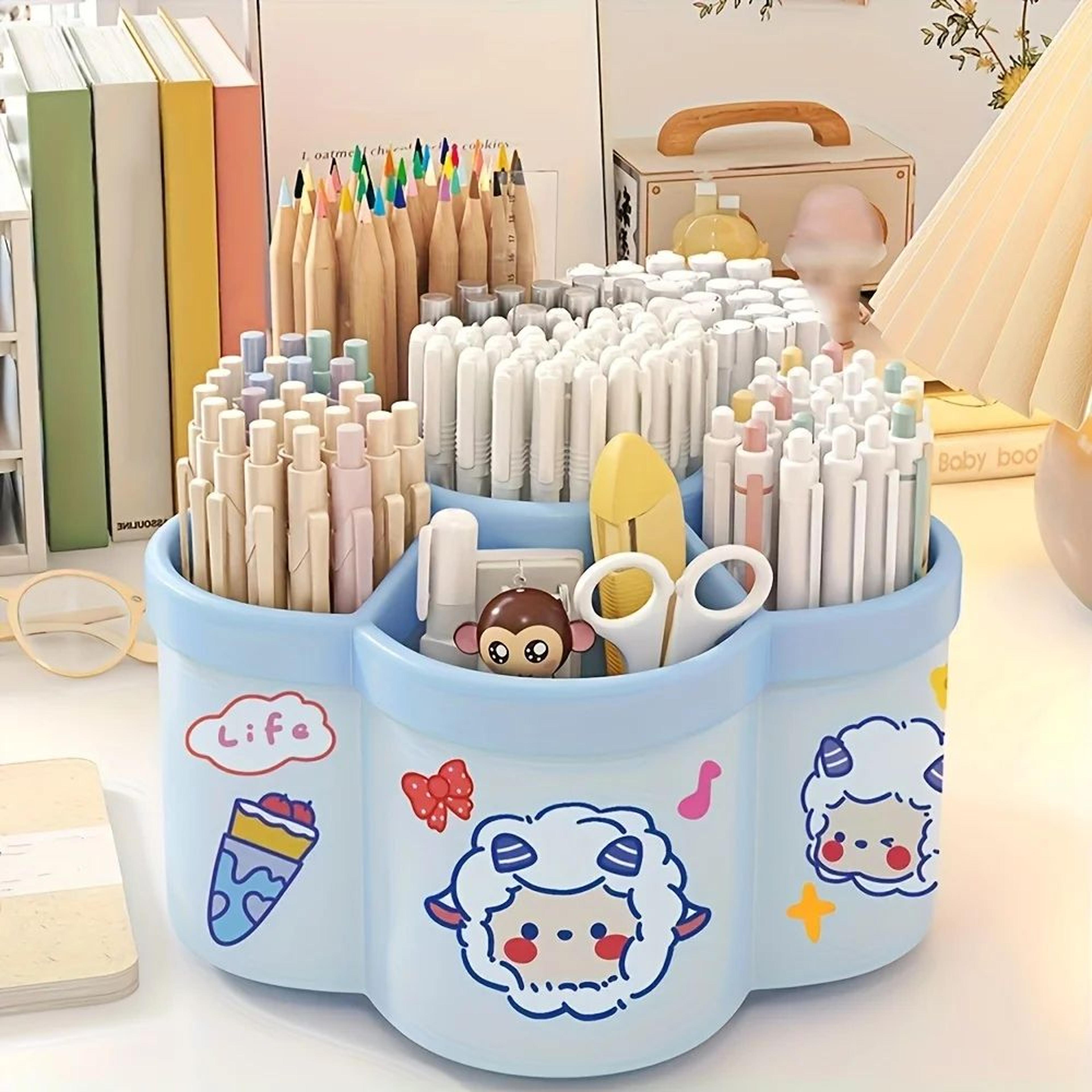 360 Rotating MultiCompartment Desk Organizer Caddy 9