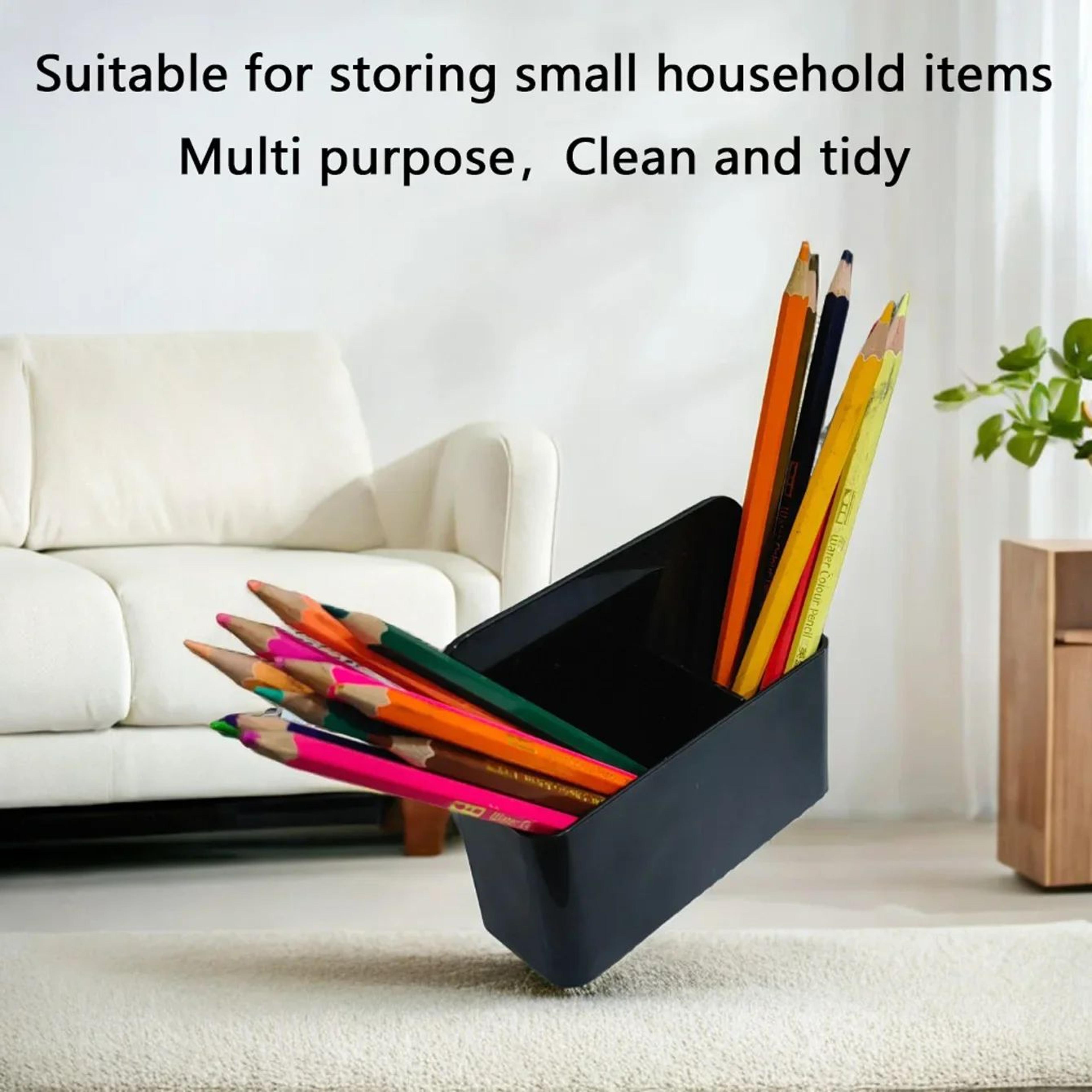 Magnetic Mini Pen And Chalk Holder With MultiSection Storage 3