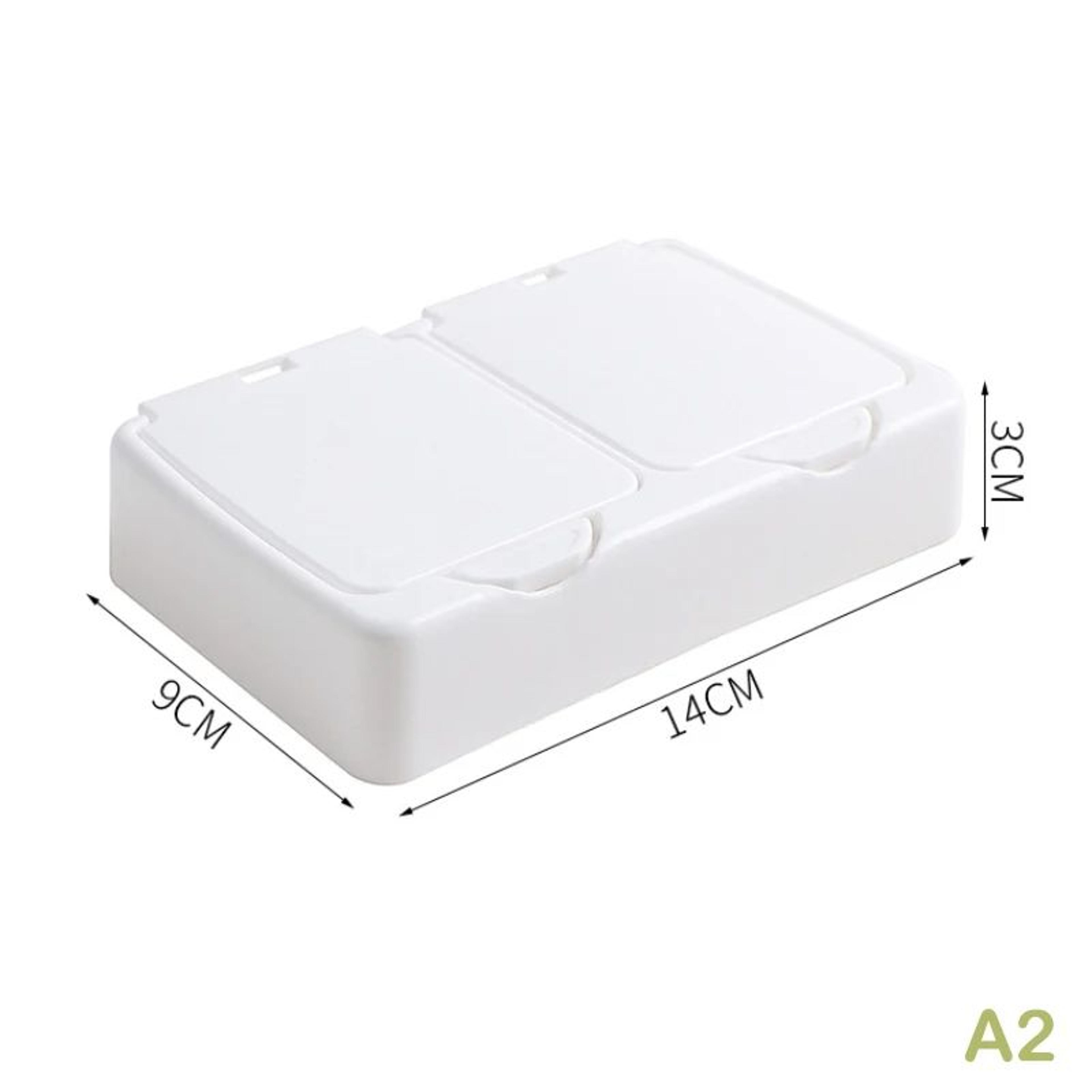 White Large Capacity Desktop Storage Box Organizer 7