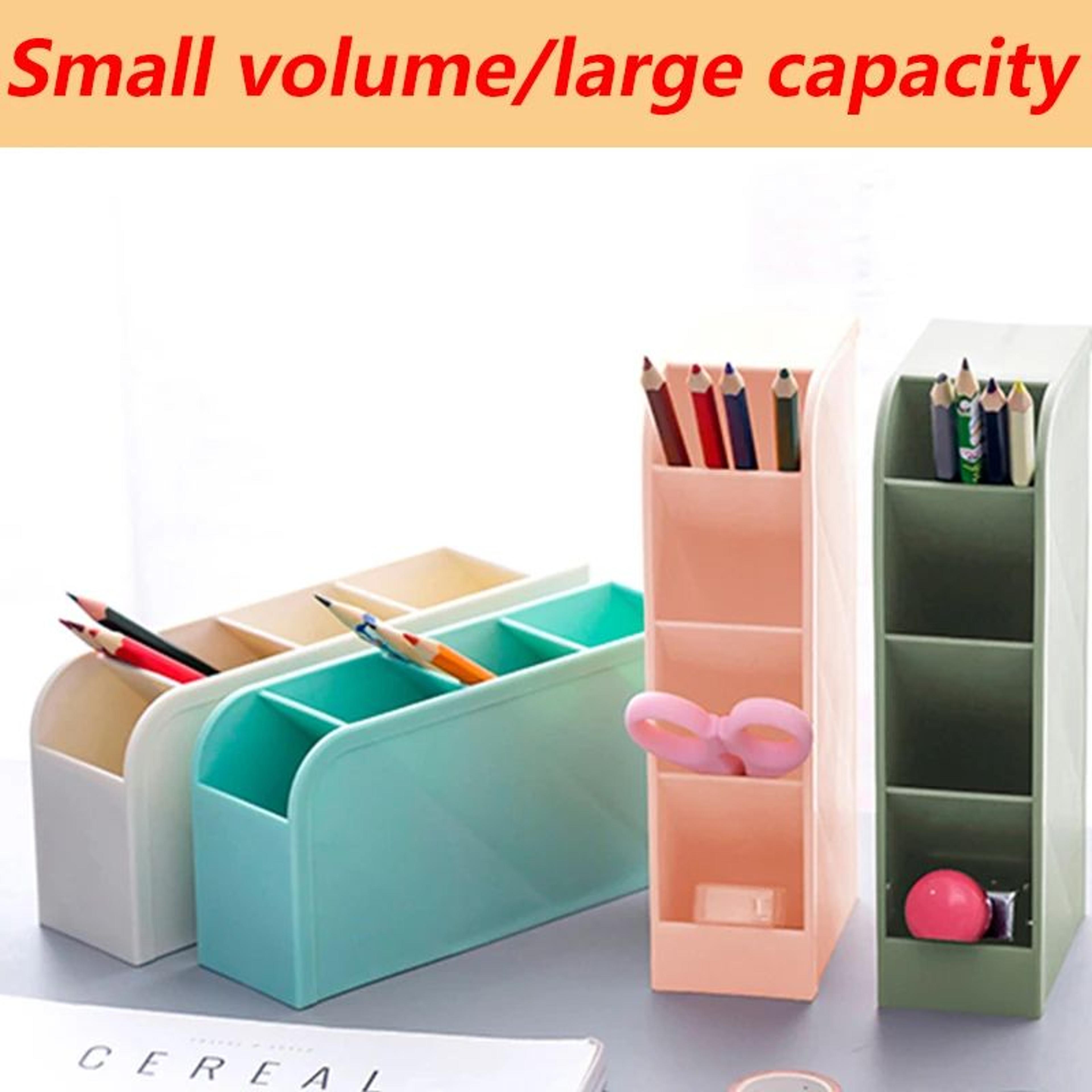 Large Capacity Oblique Desktop Pen And Stationery Organizer 2