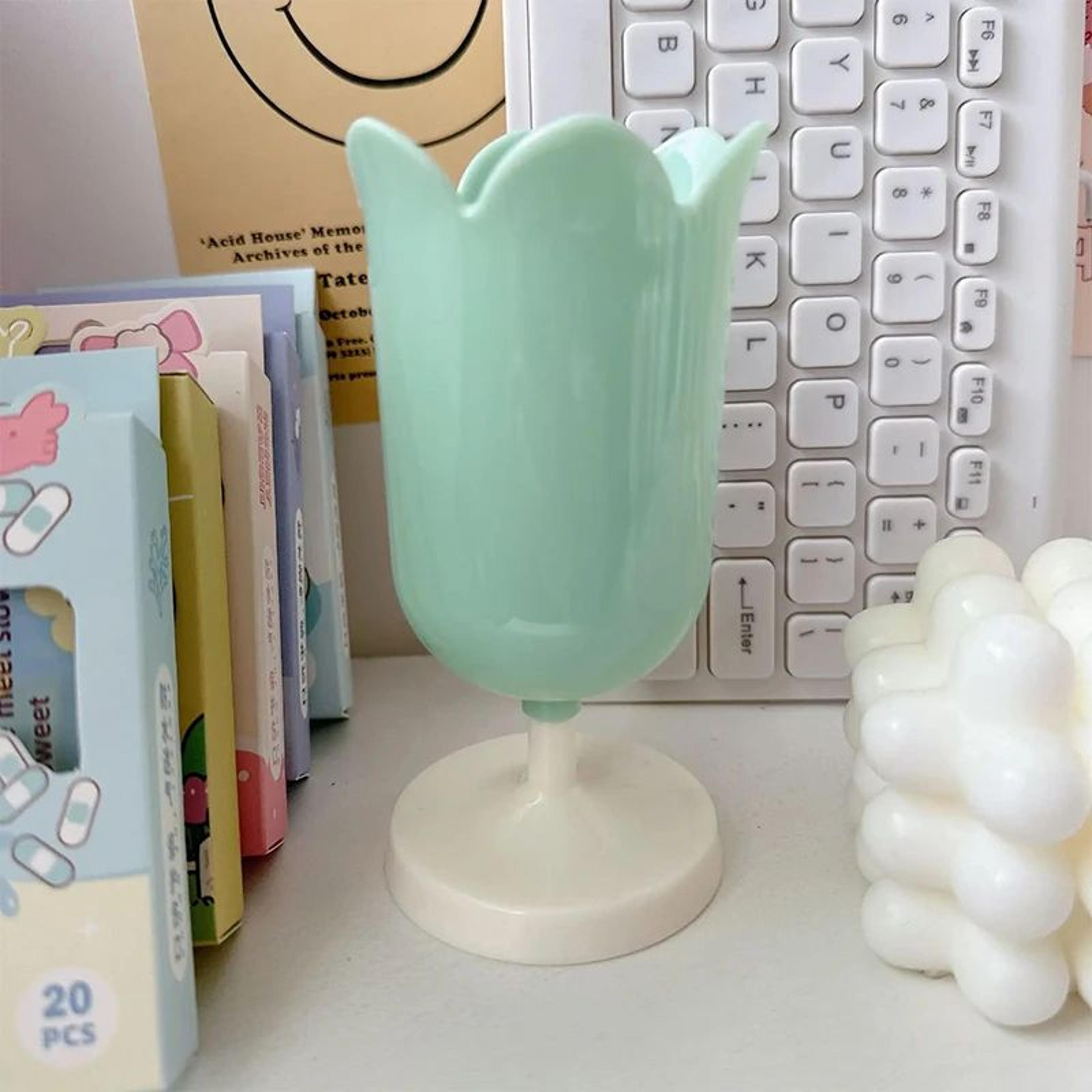 INS Tulips Large Pen And Brush Holder Desktop Organizer 11