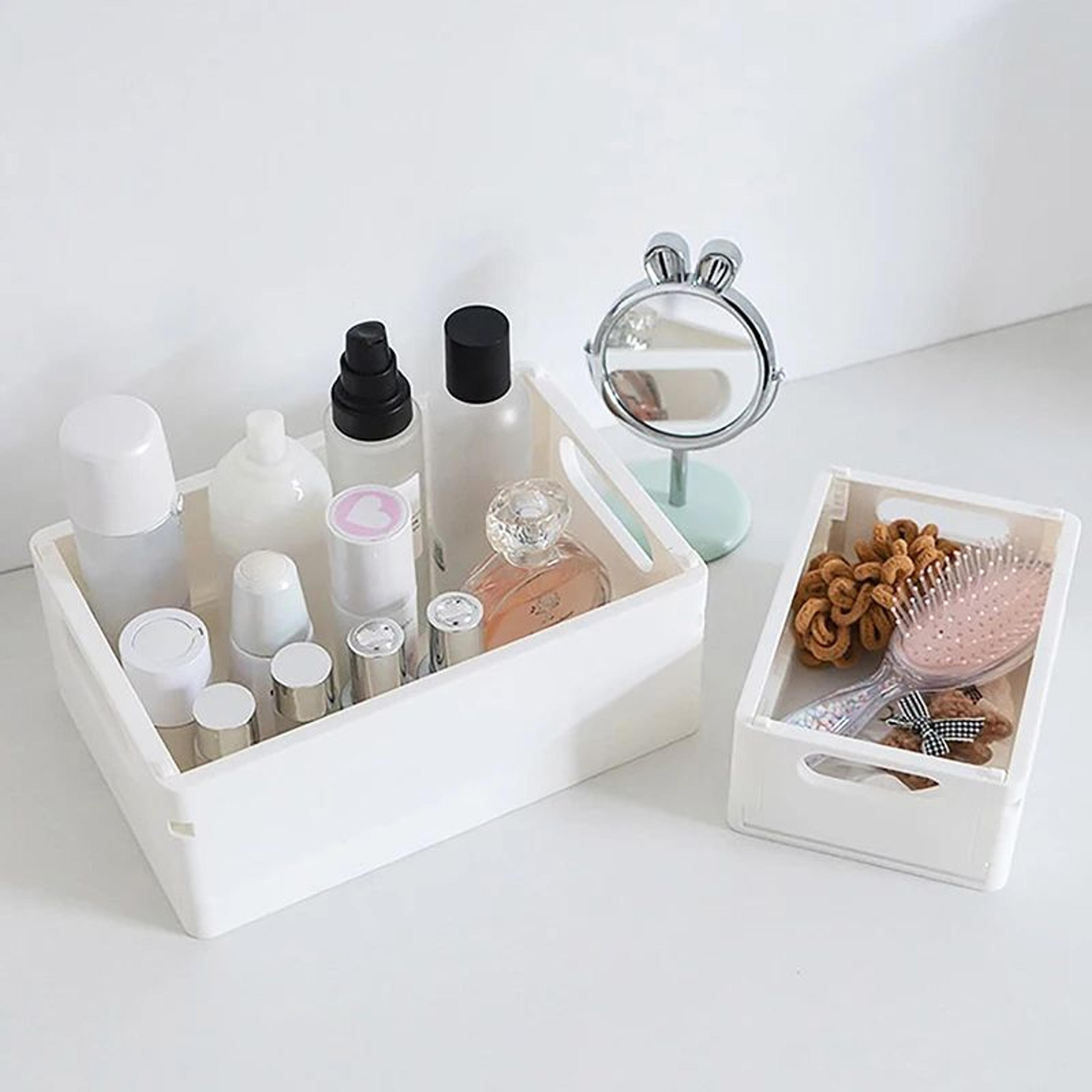 Collapsible Plastic Folding Storage Crate For Desktop  Home 1