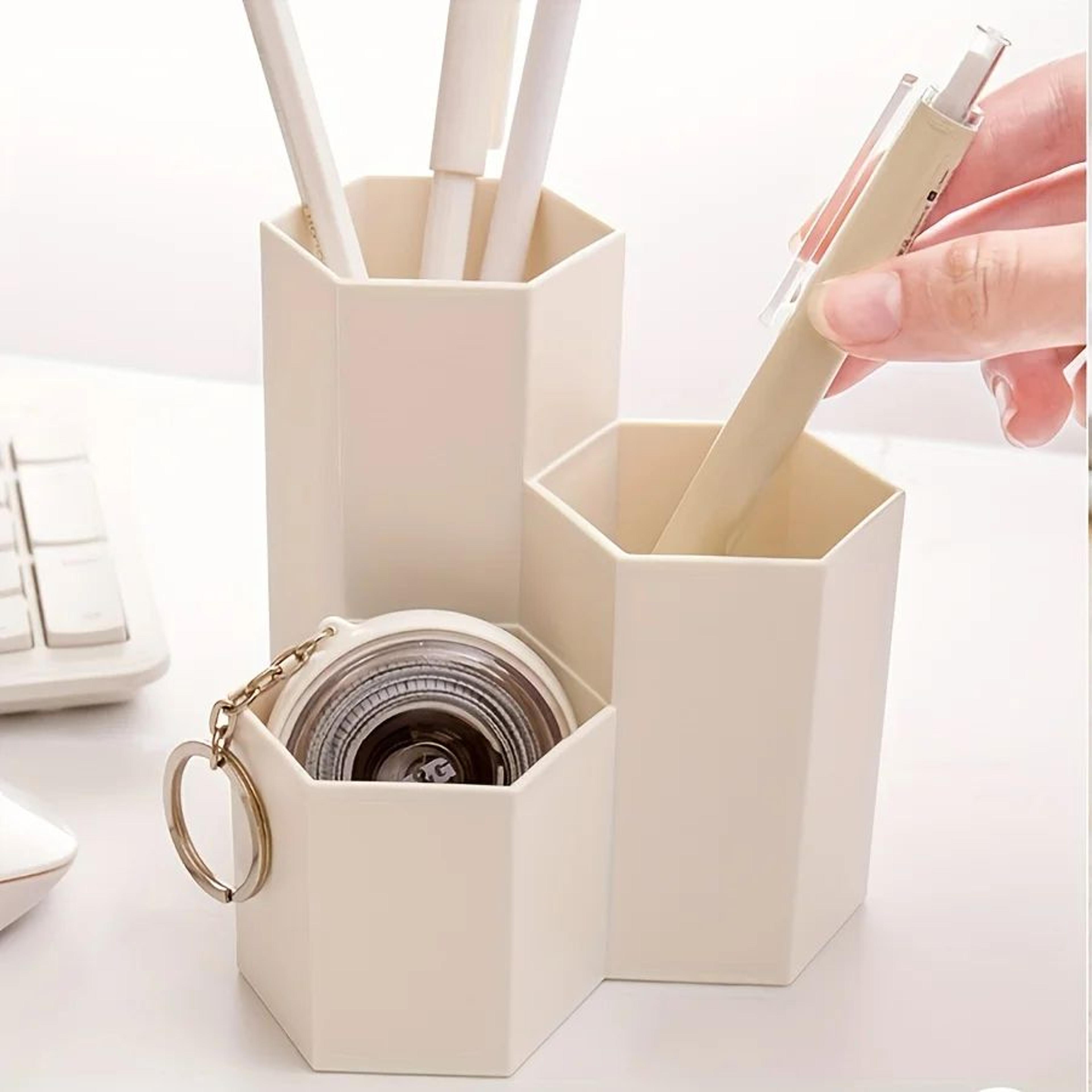 Modern White And Mint Green Multifunctional Desktop Organizer Box 2
