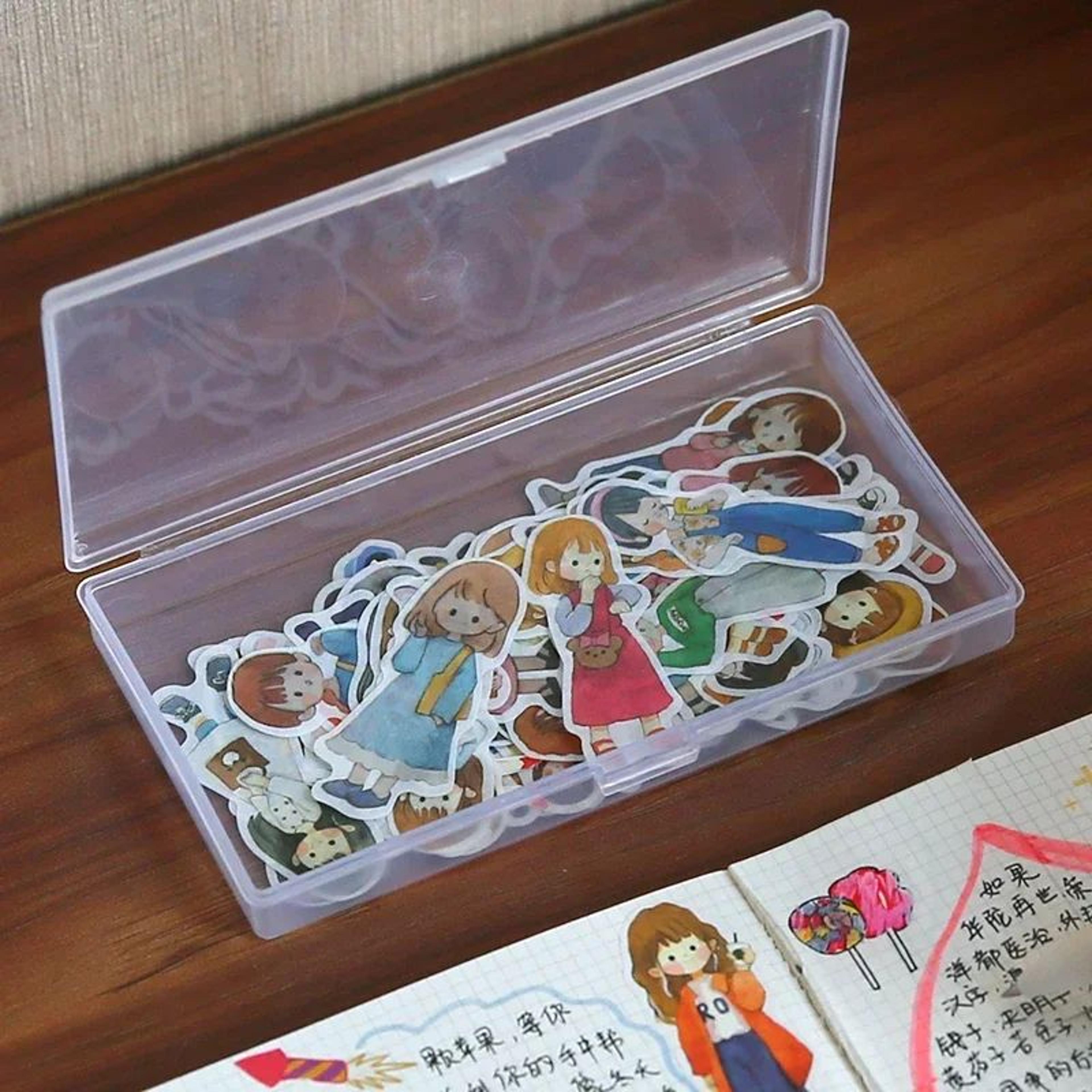 Large Transparent Desk Storage Box 1