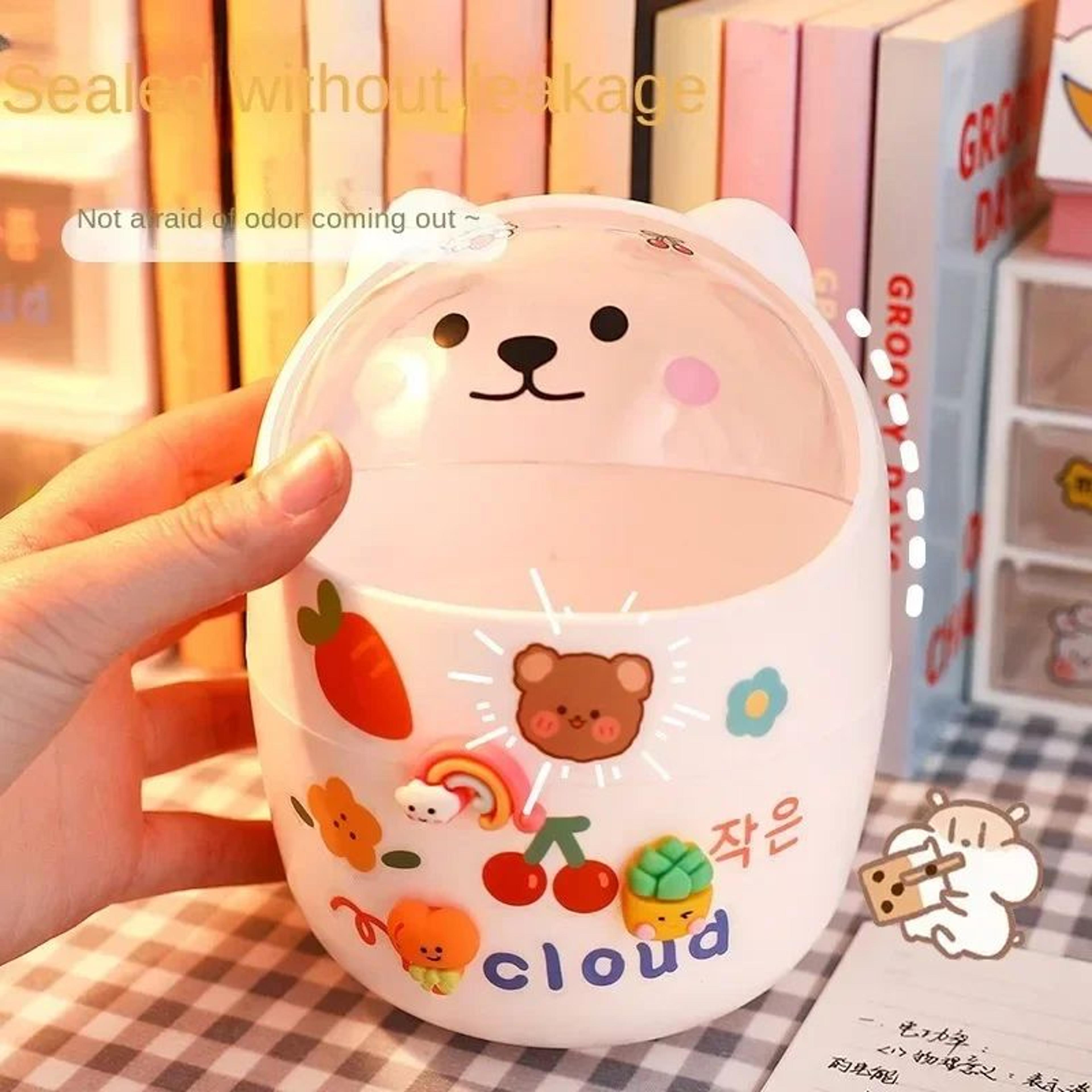 Kawaii Acrylic Desk Organizer Pen Holder 4