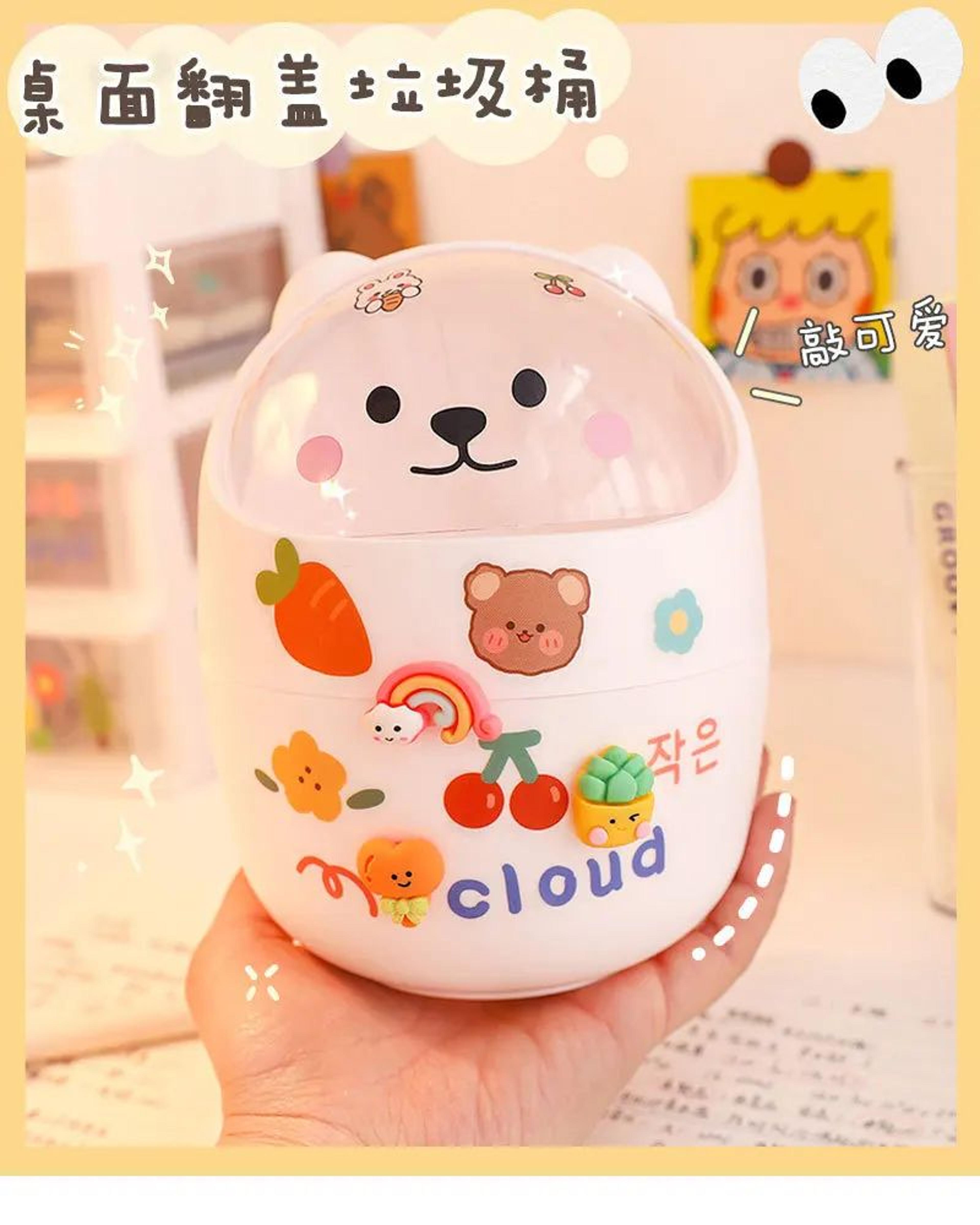 Kawaii Acrylic Desk Organizer Pen Holder 6