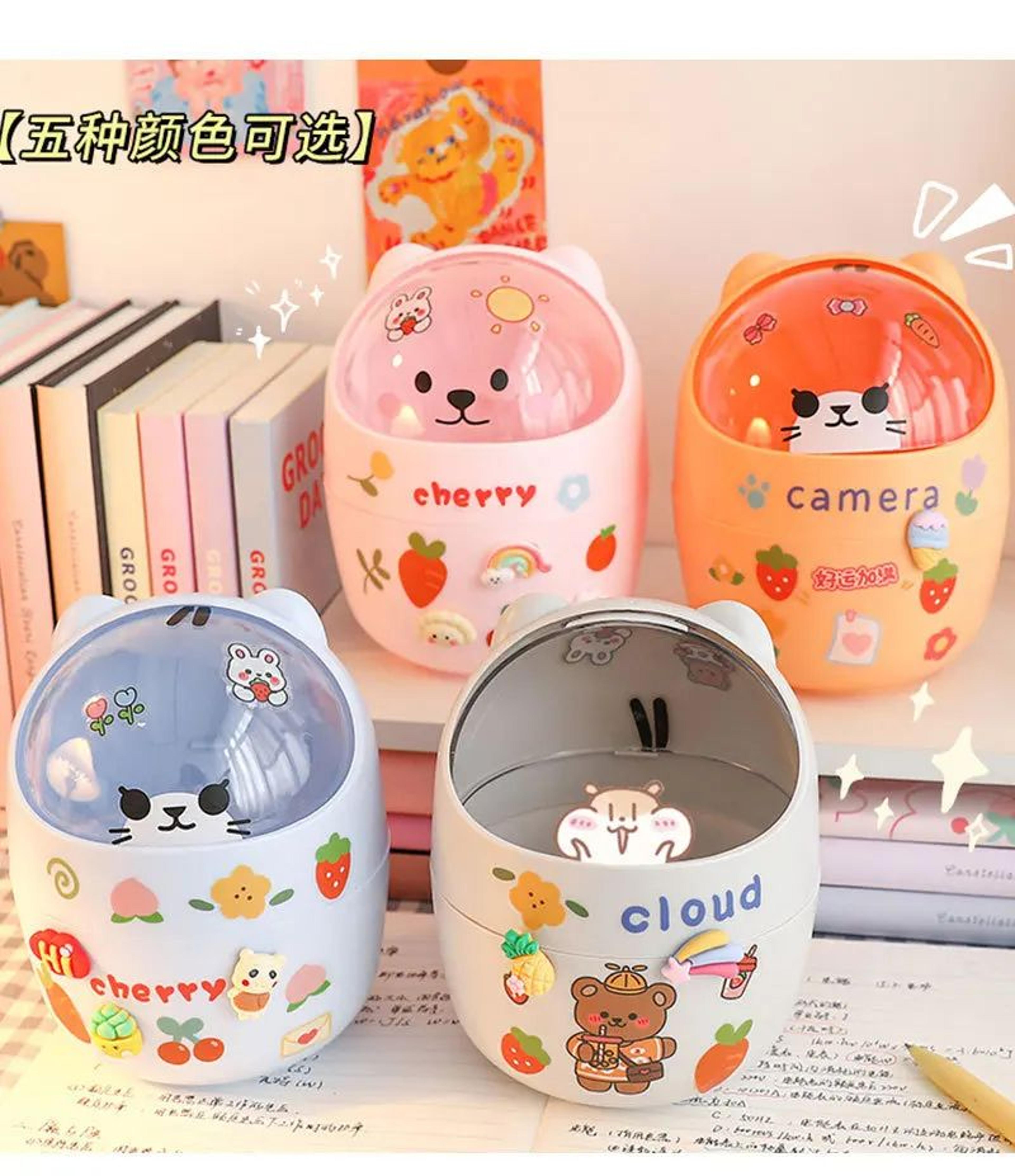 Kawaii Acrylic Desk Organizer Pen Holder 8