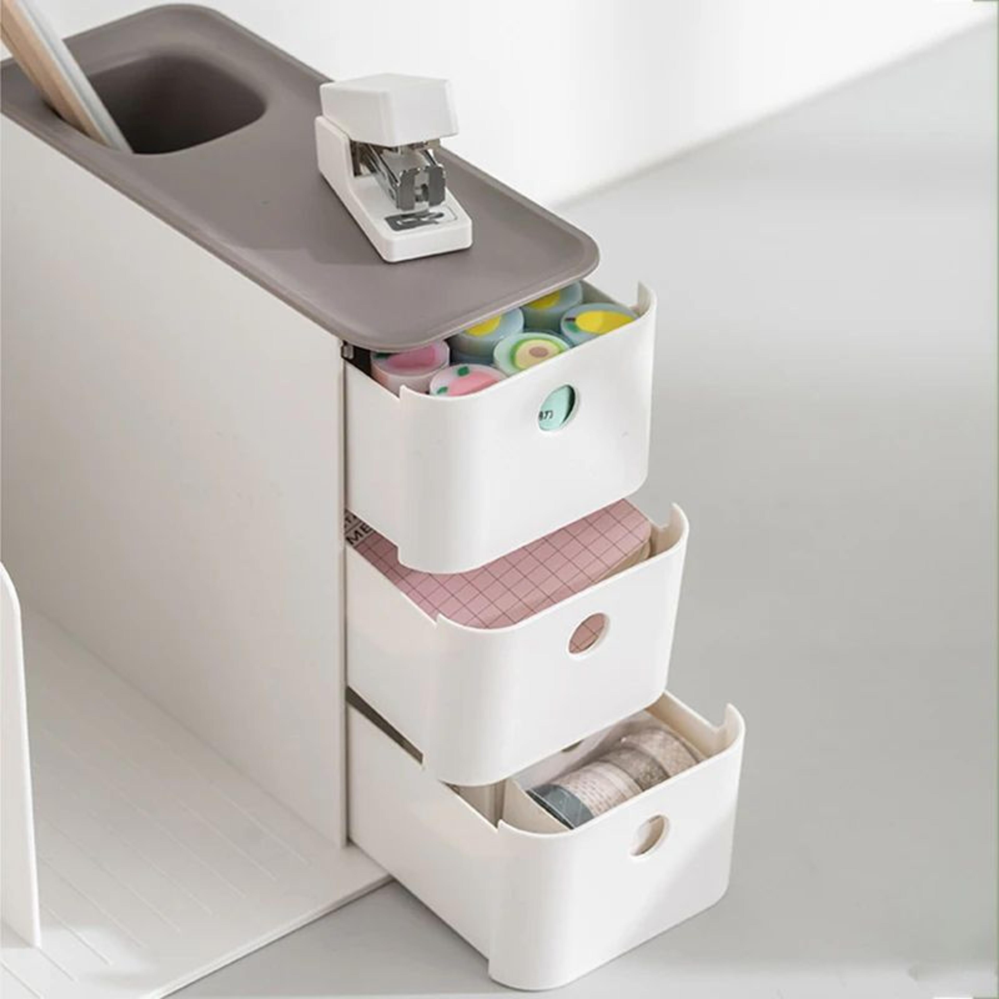 Book Holder Organizer With Dual Drawers 3