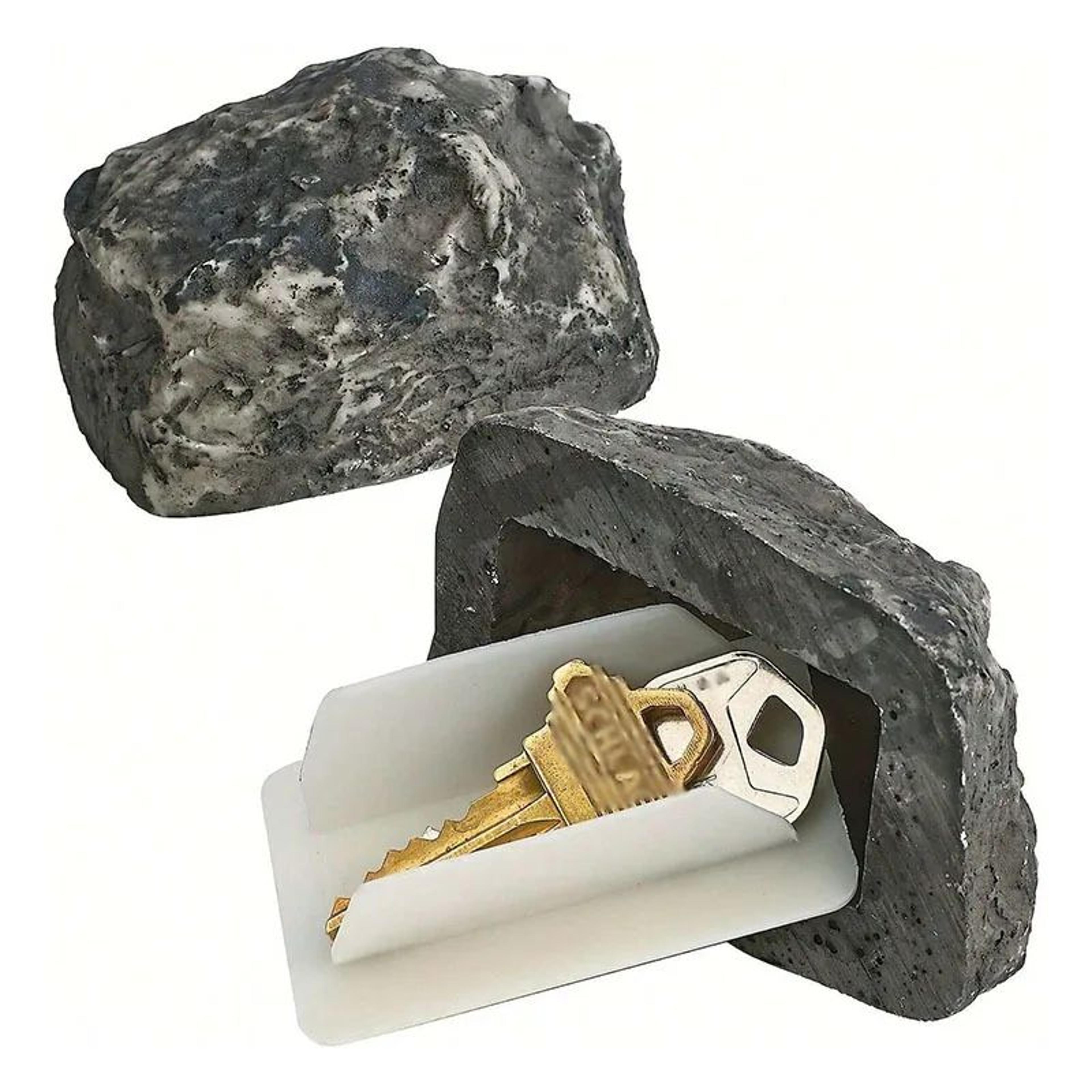 Outdoor Fake Rock Hidden Key Holder 11