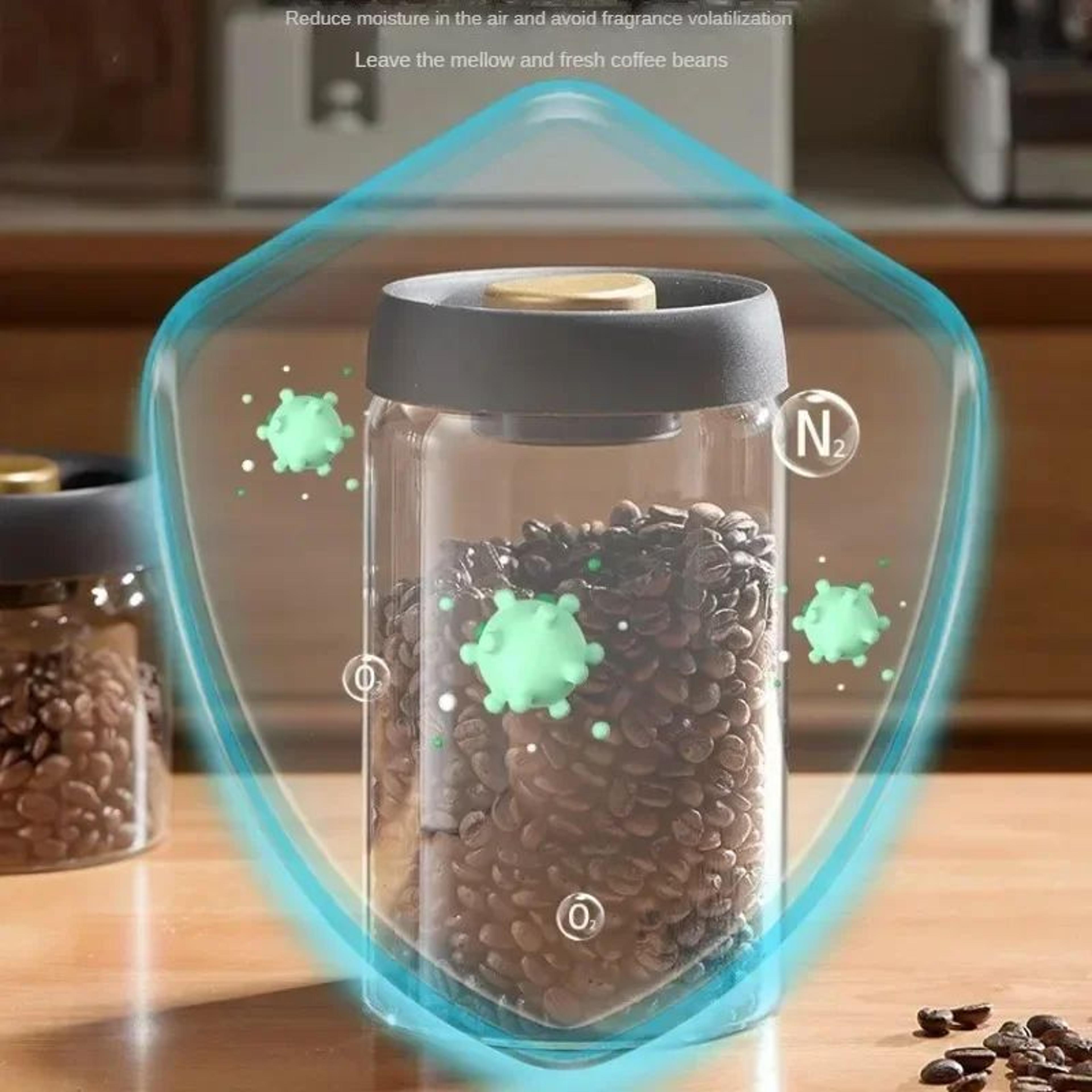 Manual Vacuum Coffee Storage Jar 3