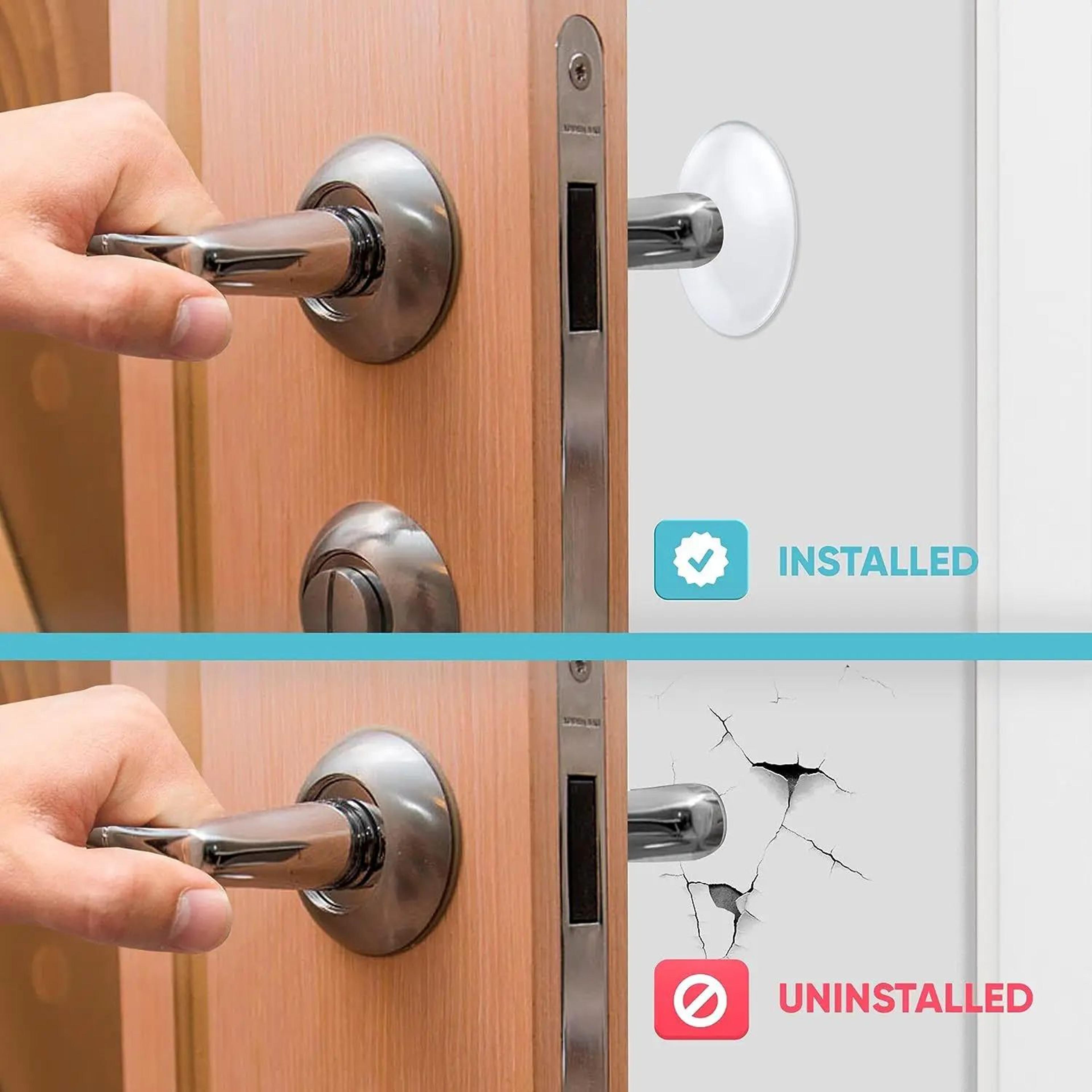 Transparent Door Knob Wall Protector Pads 7