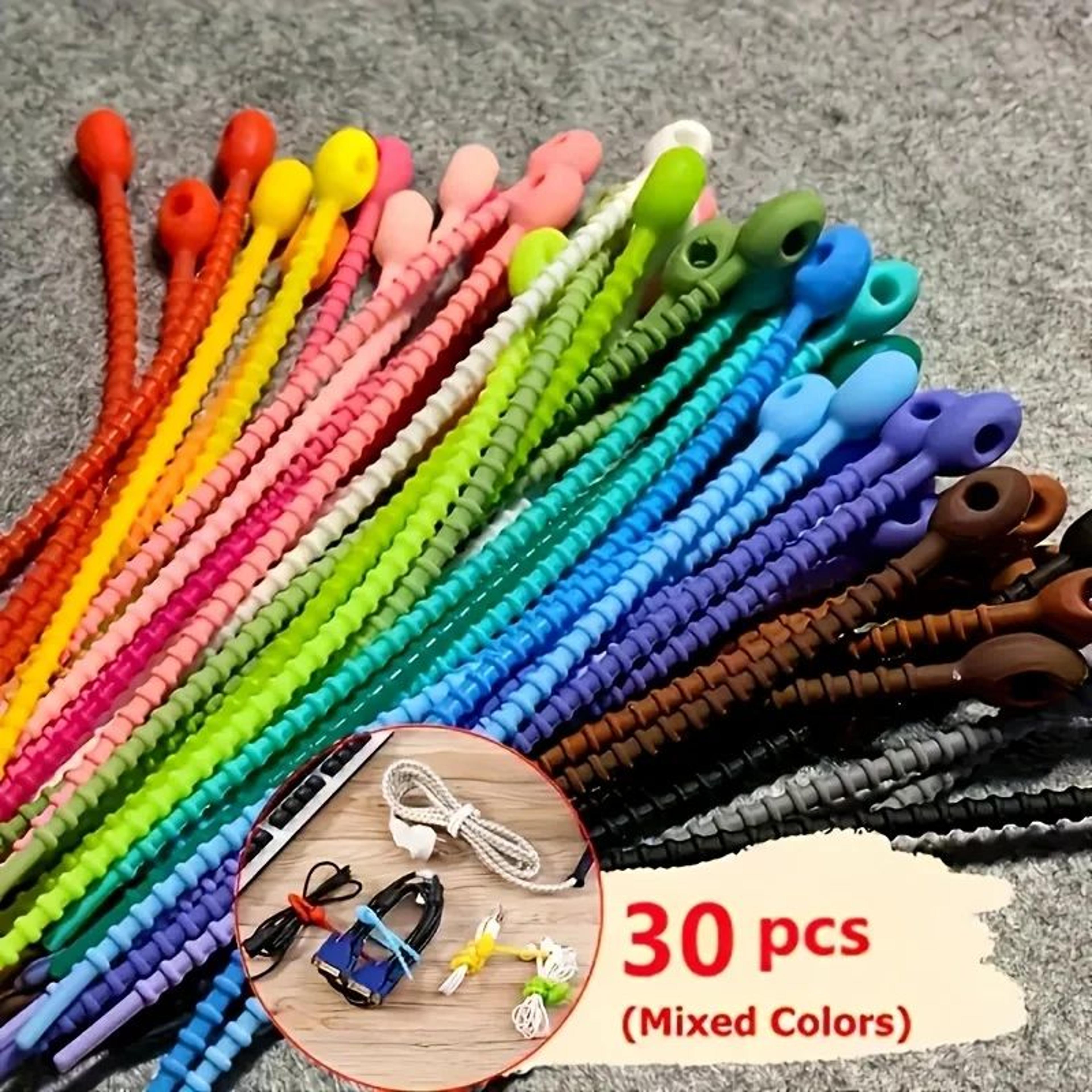 Silicone Reusable Cable Organizer Clips 0