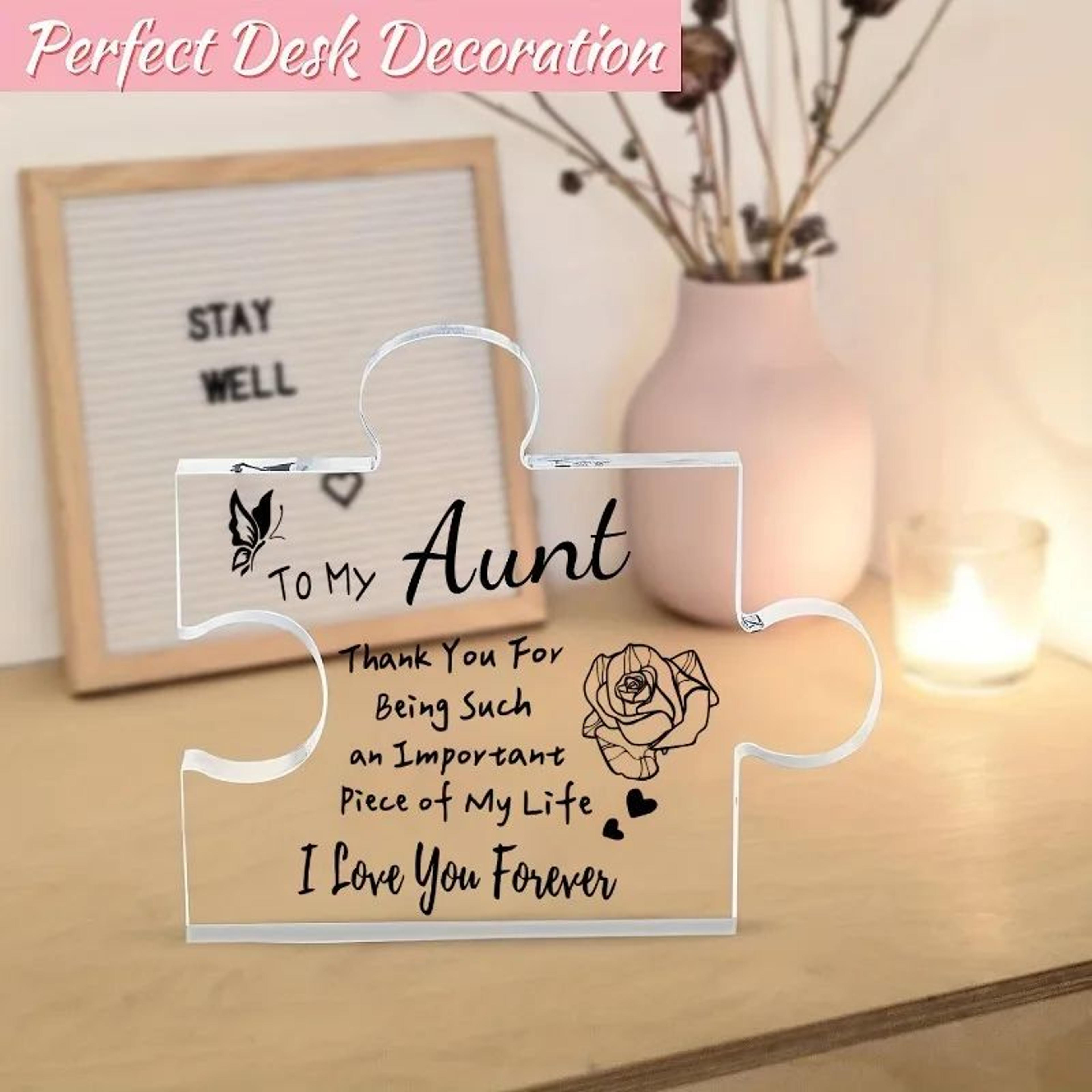 Auntie Puzzle Acrylic Gift Plaque 4
