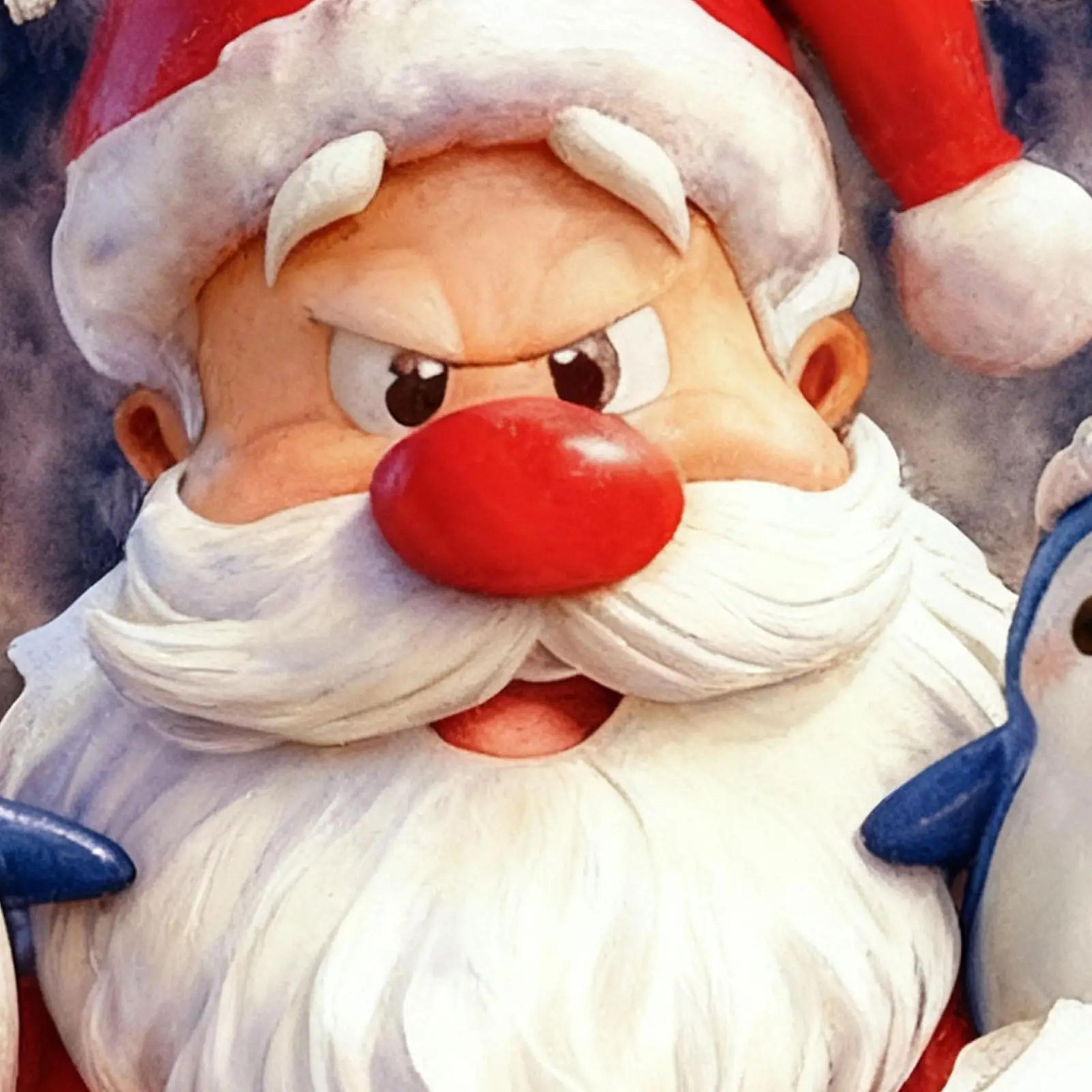 3D Wall Breaking Santa Claus Christmas Sticker 9
