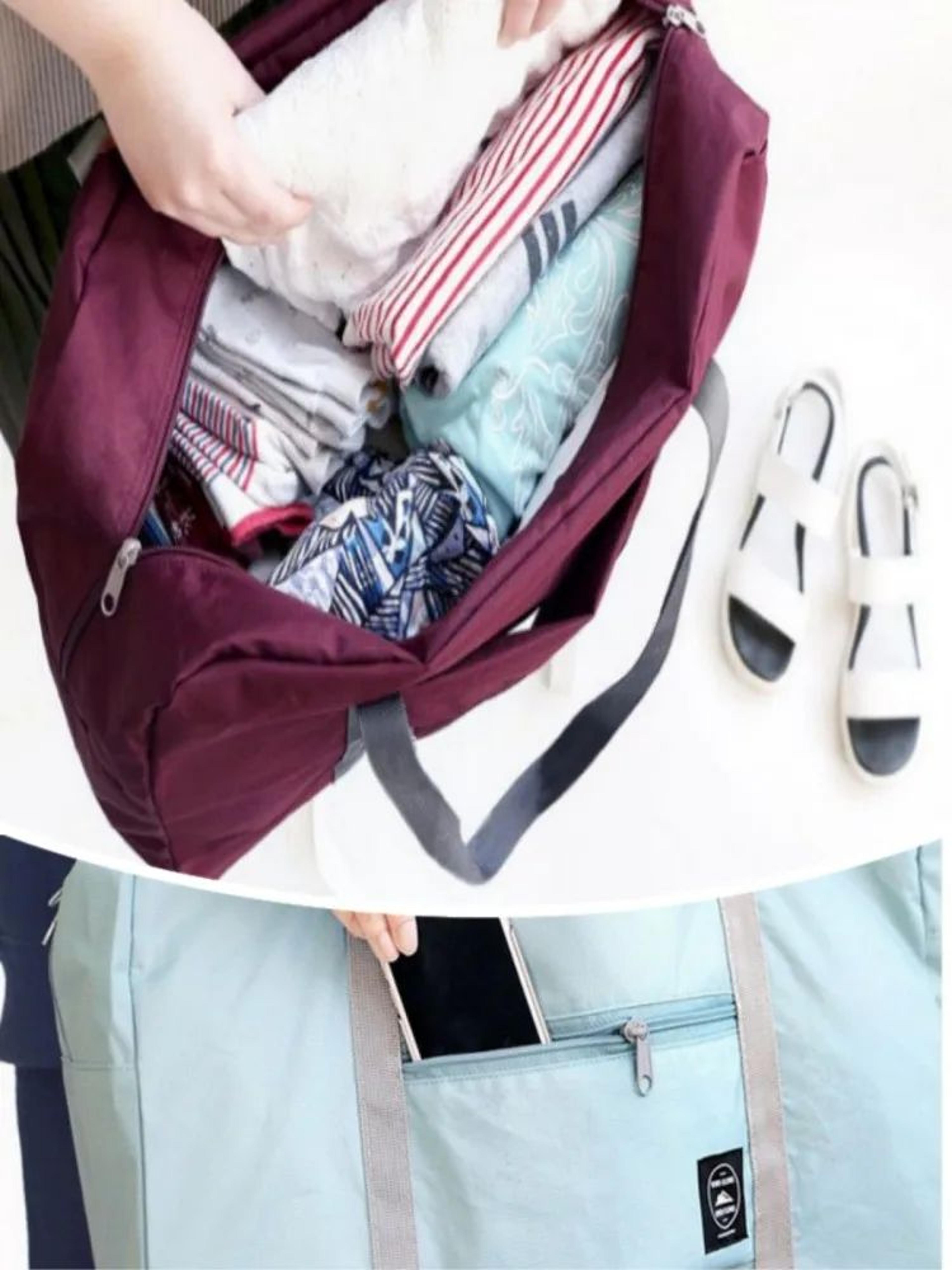 Foldable Travel Duffel Bag Lightweight Large Capacity 8