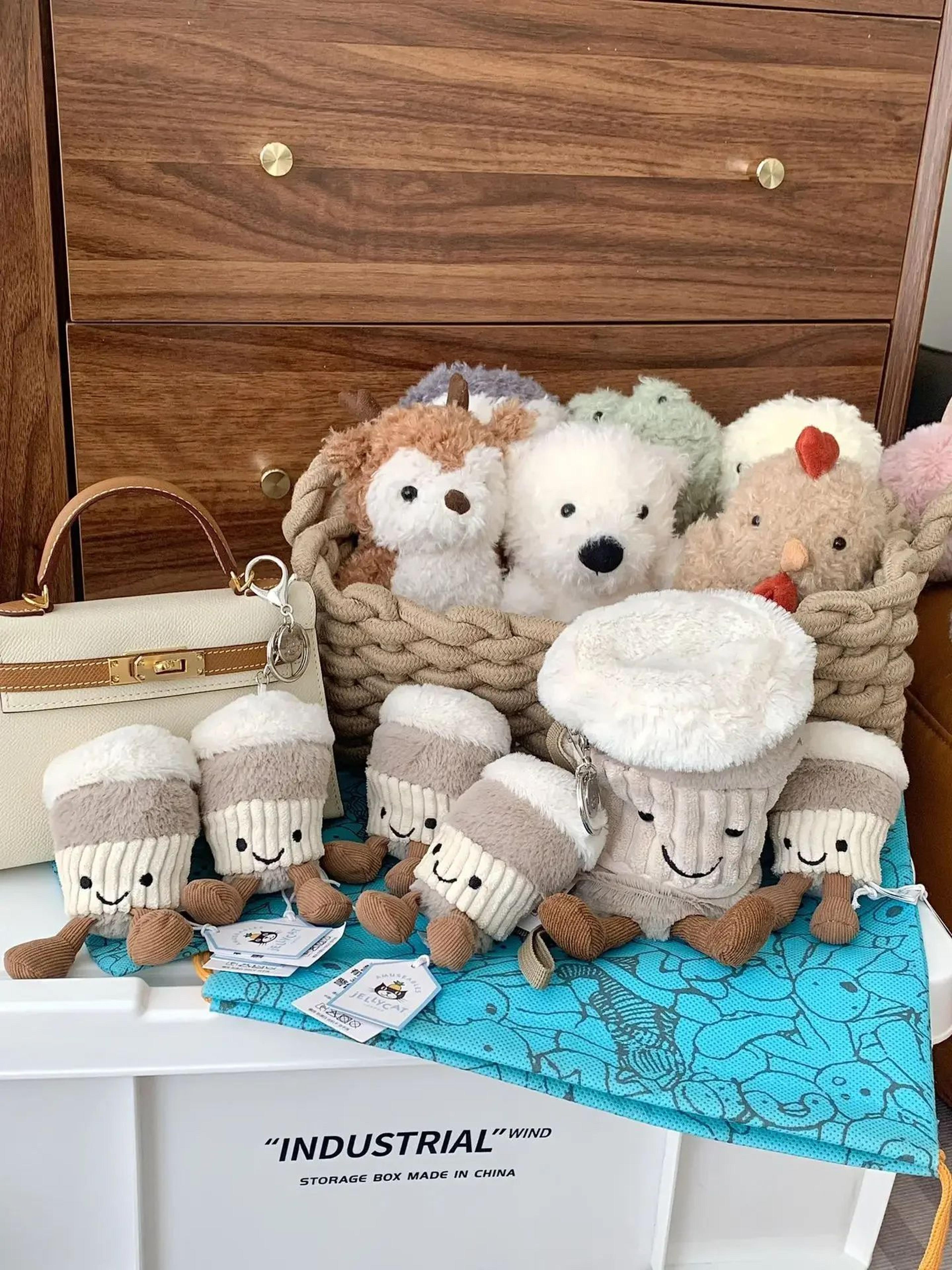 Plush Coffee Cup Keychain Bag Pendant 5