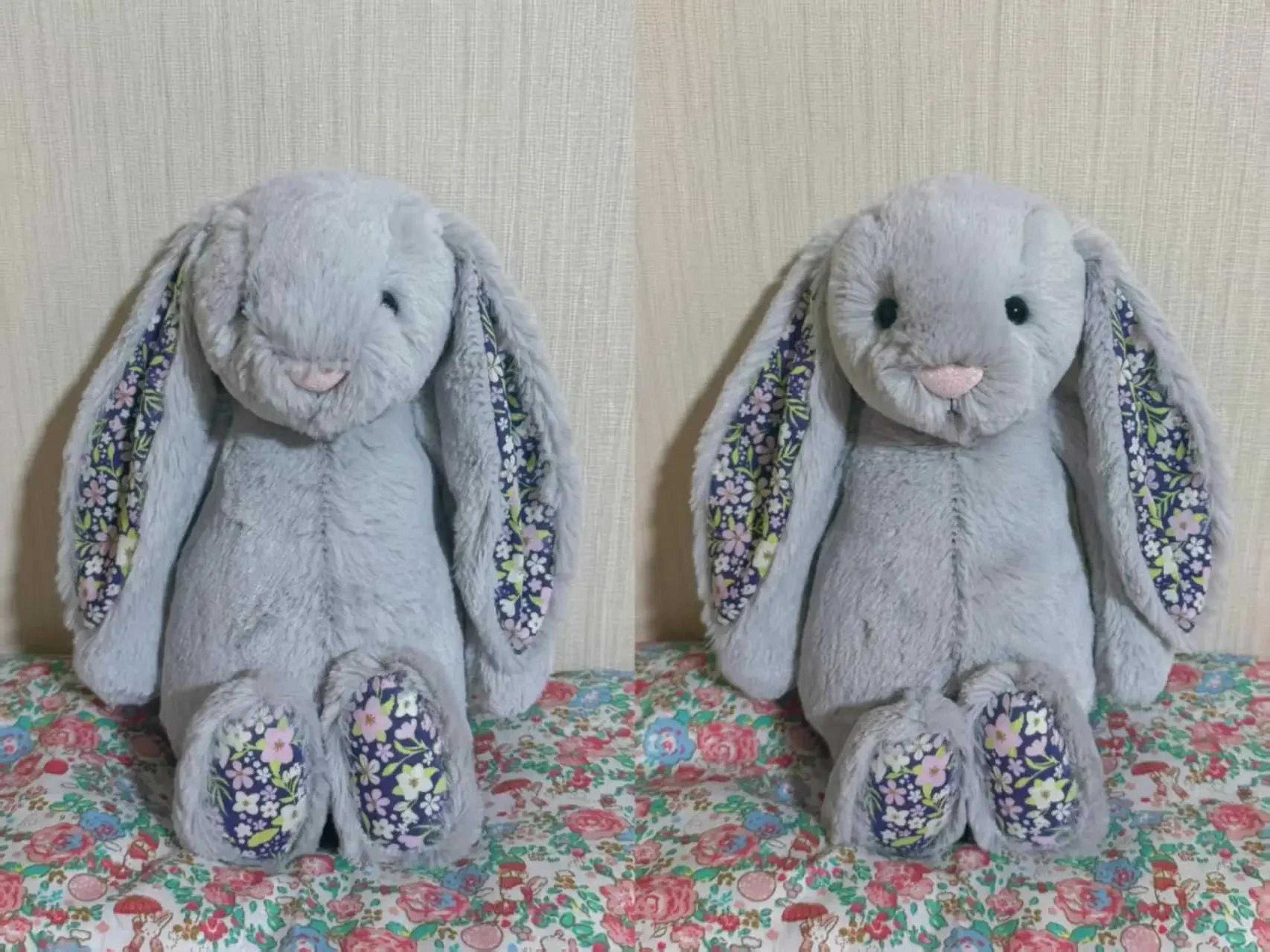 30 Cm Easter Bunny Plush Toy With Strawberry Flower Ears 8