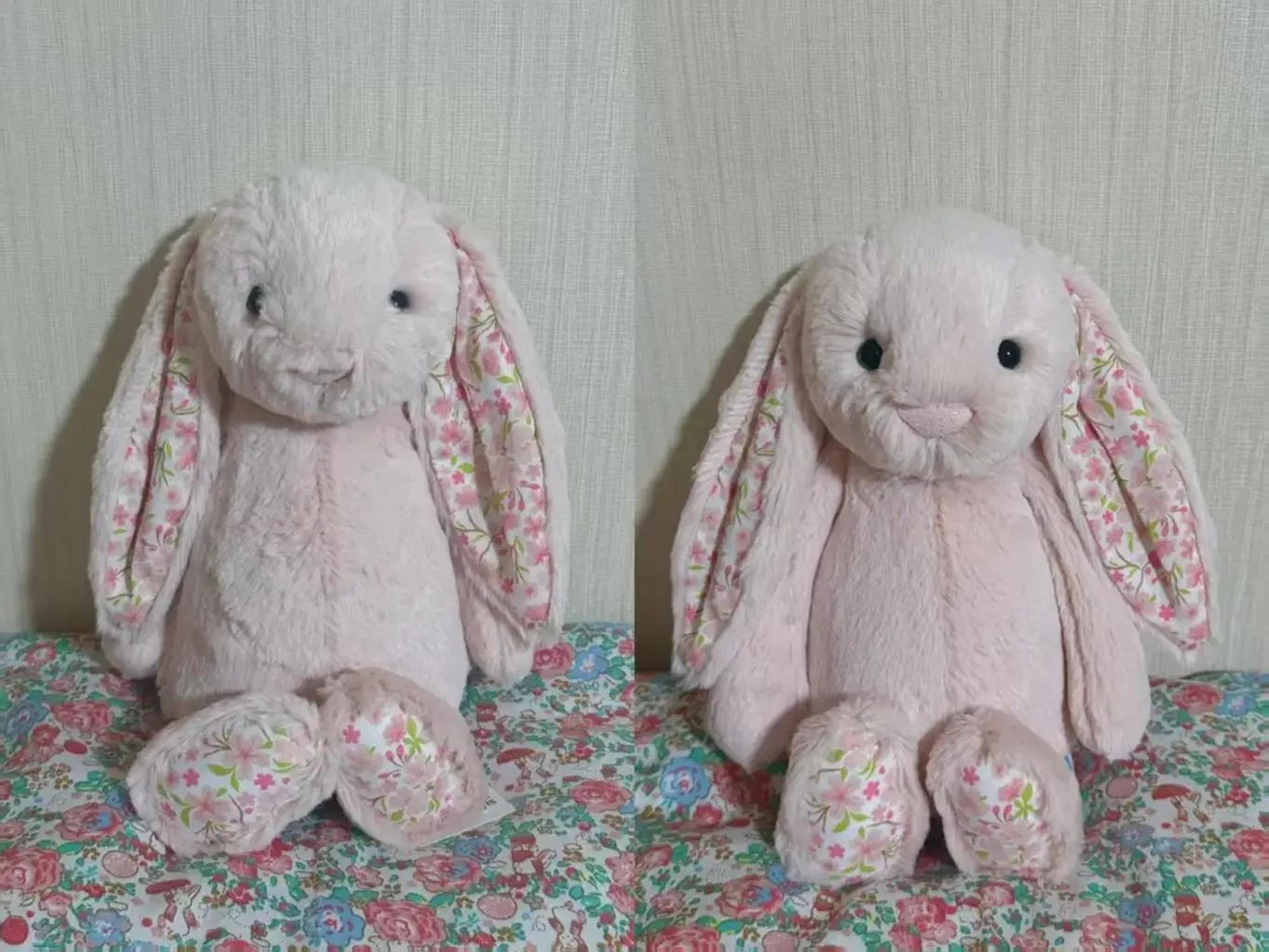30 Cm Easter Bunny Plush Toy With Strawberry Flower Ears 9