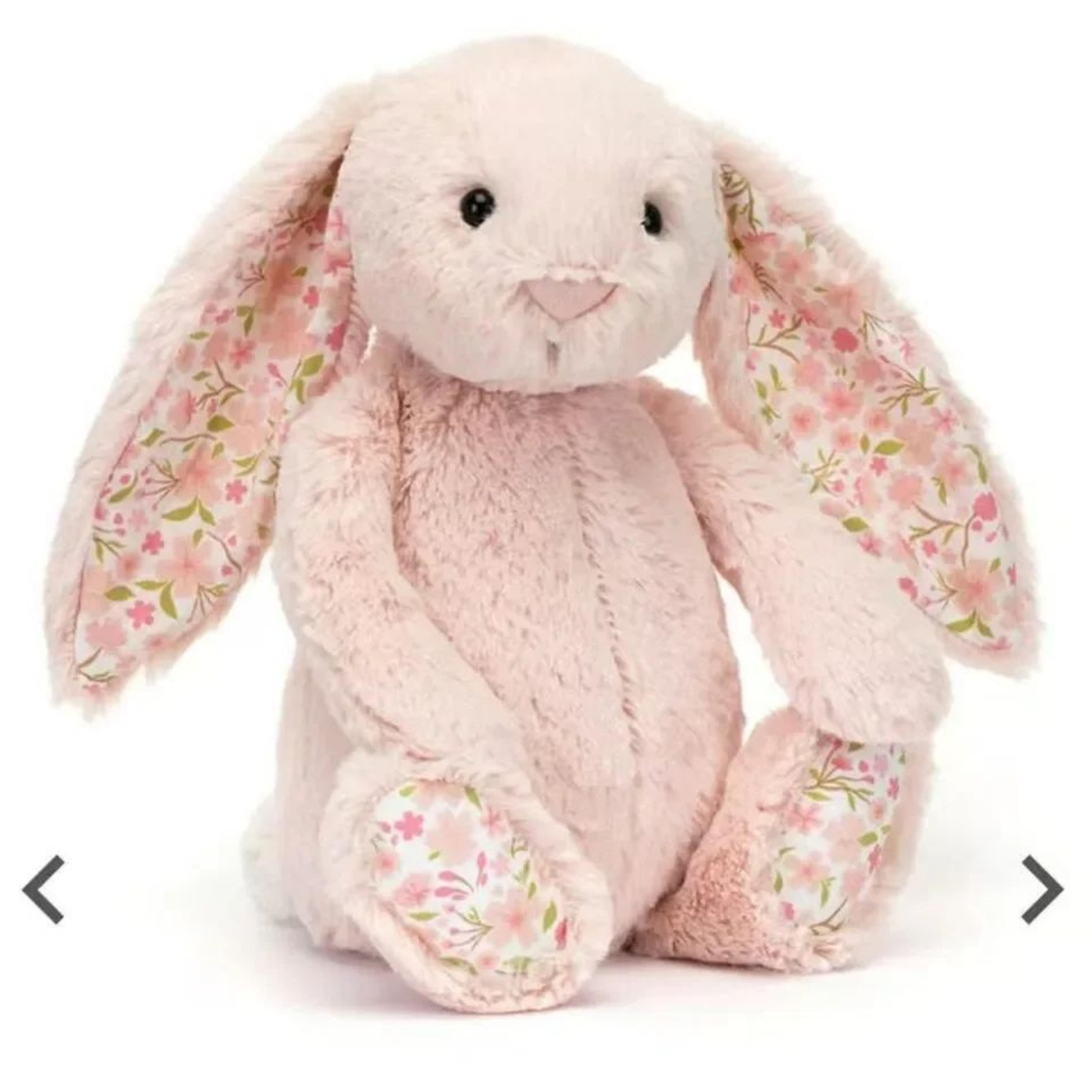 30 Cm Easter Bunny Plush Toy With Strawberry Flower Ears 15